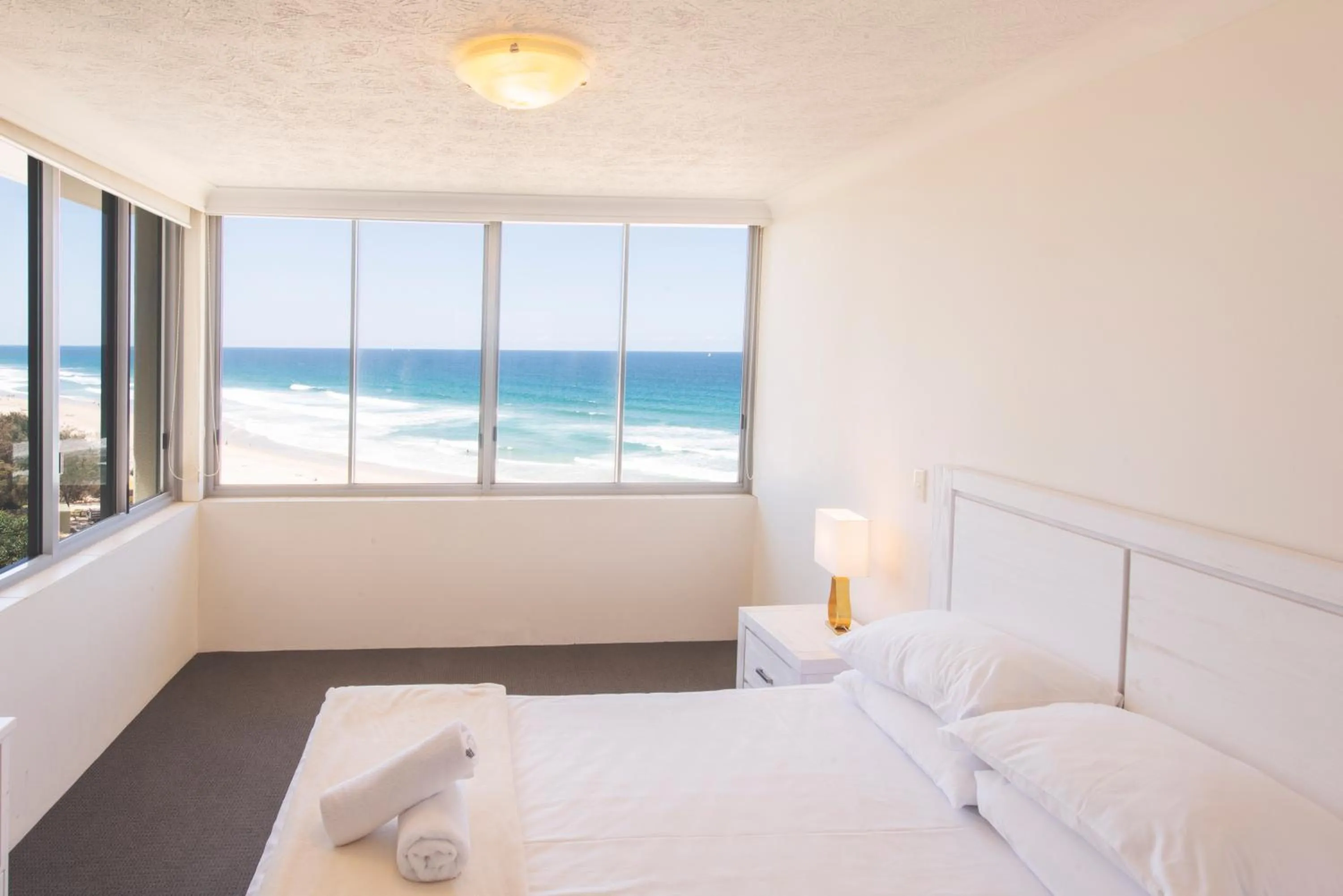 Bedroom, Bed in Berkeley on the Beach