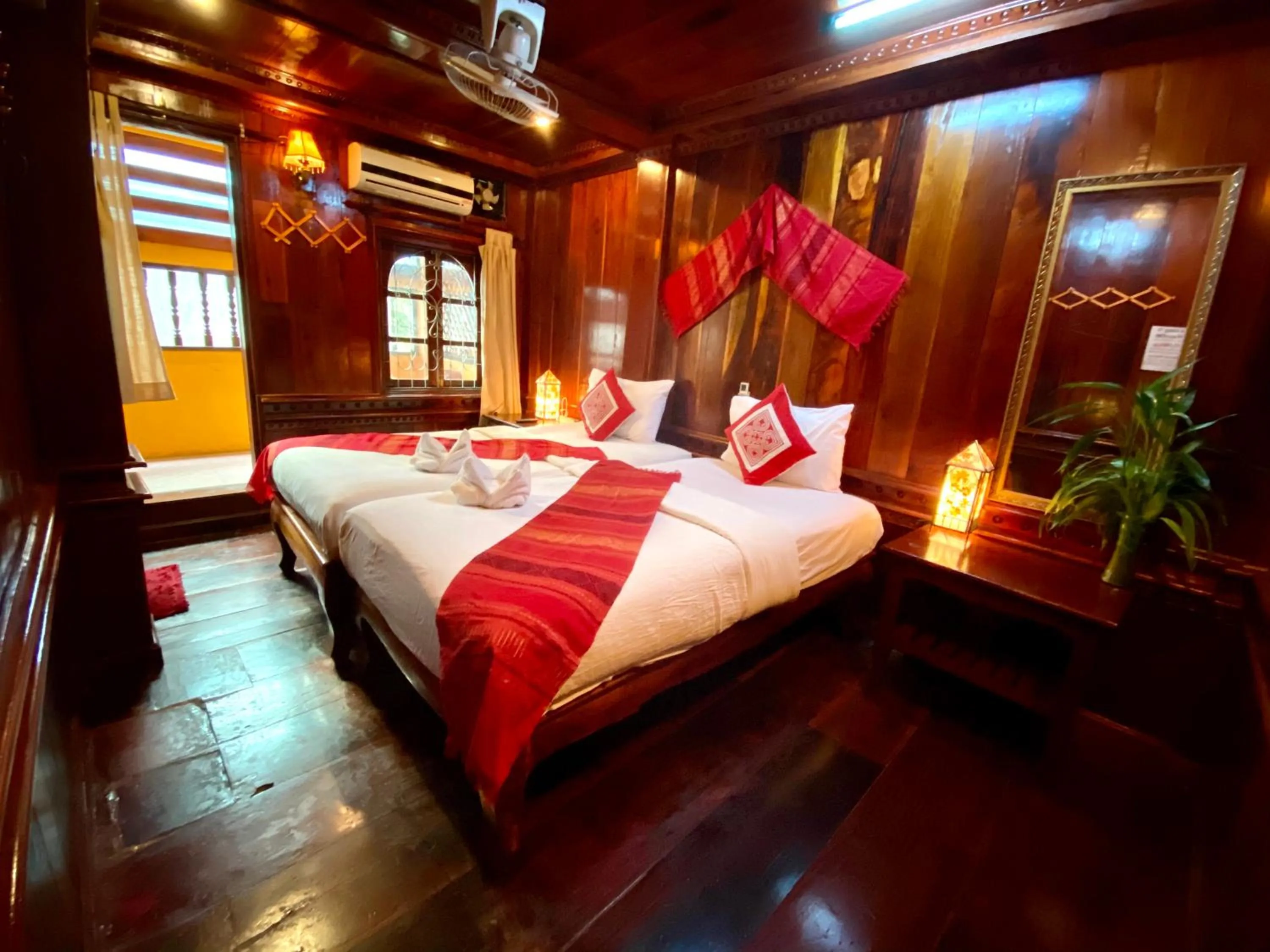 Bed in Soutikone1 Guesthouse