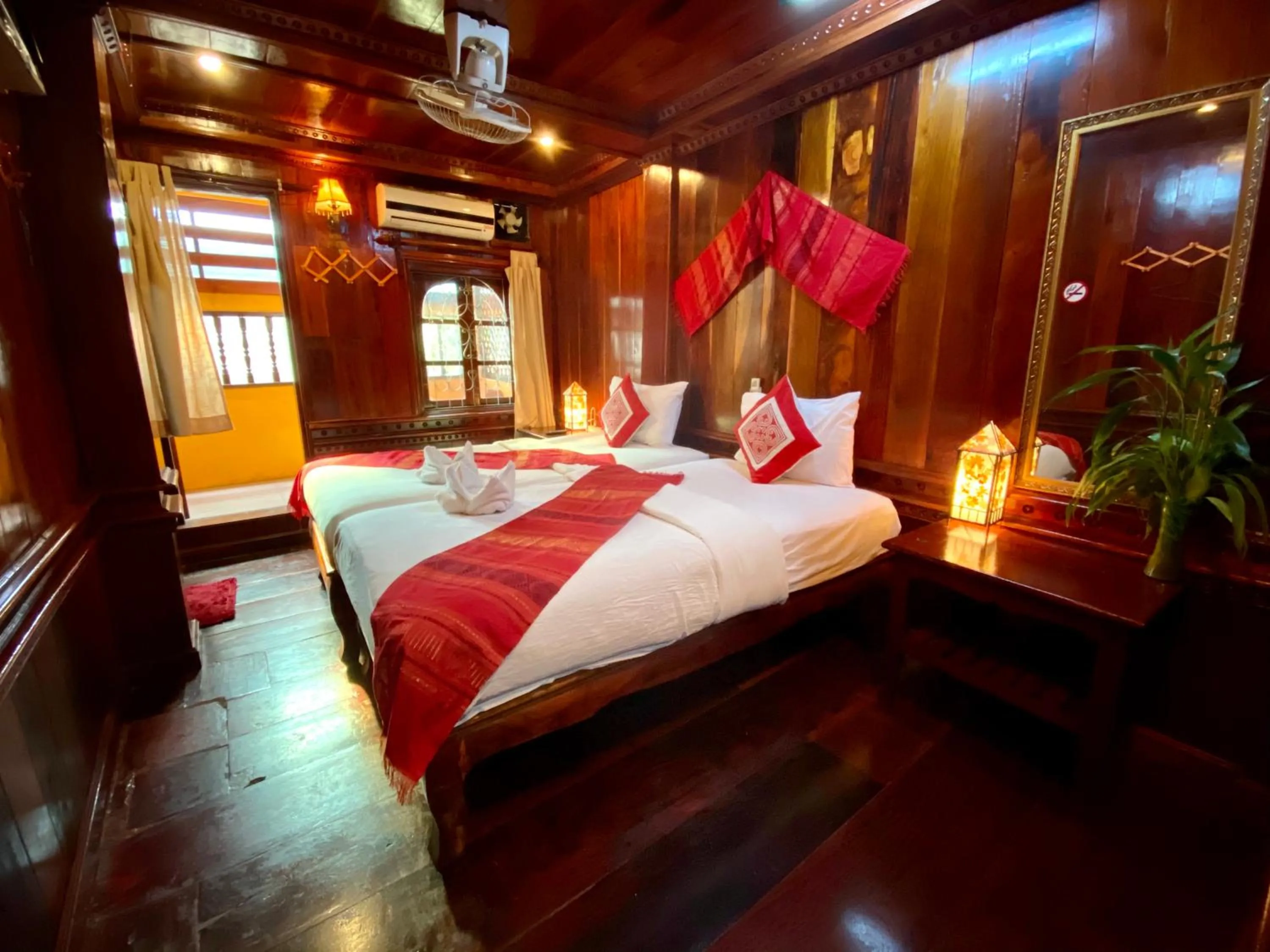 Bed in Soutikone1 Guesthouse