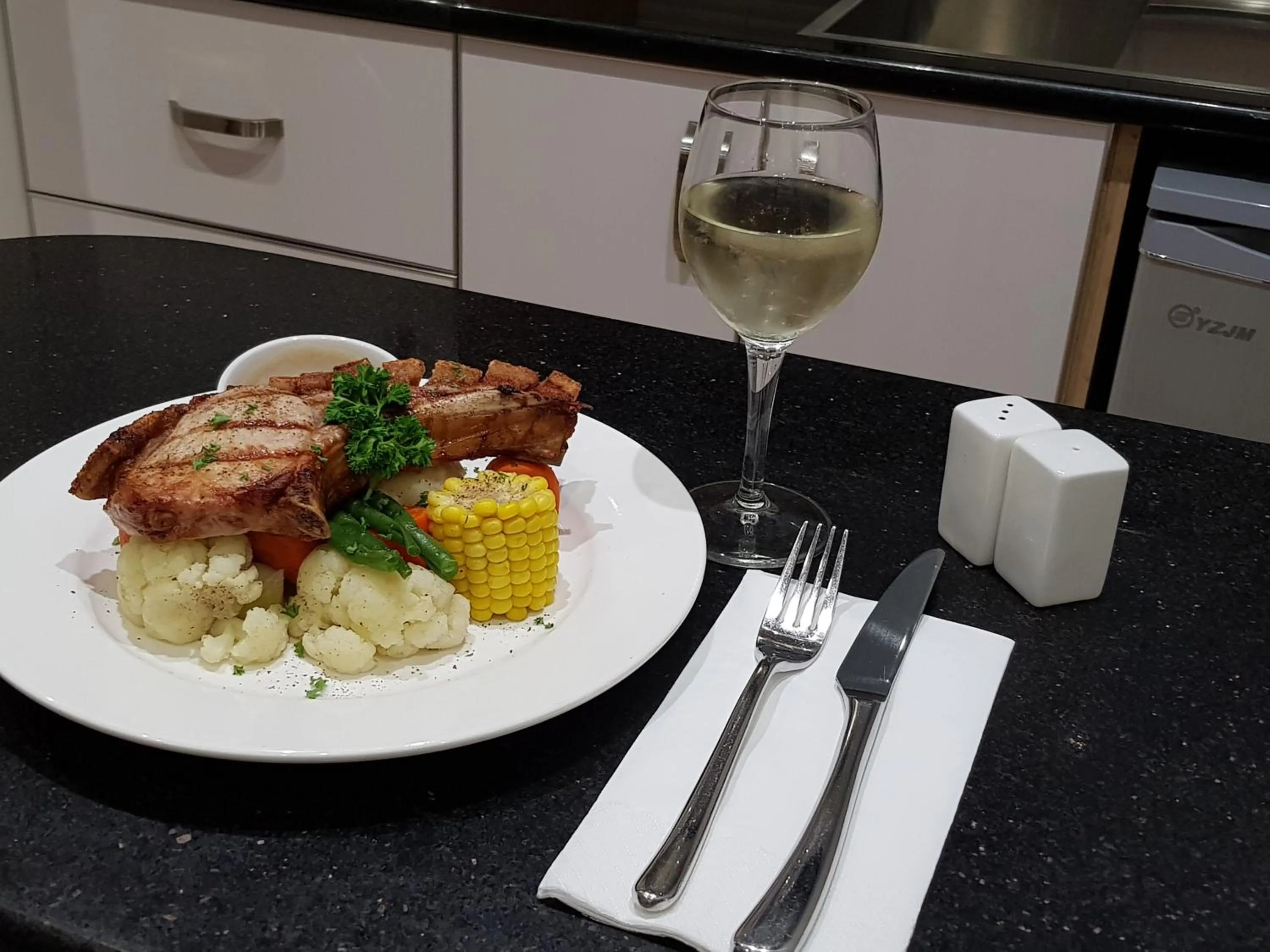 Food close-up in Moura Meridian Motel