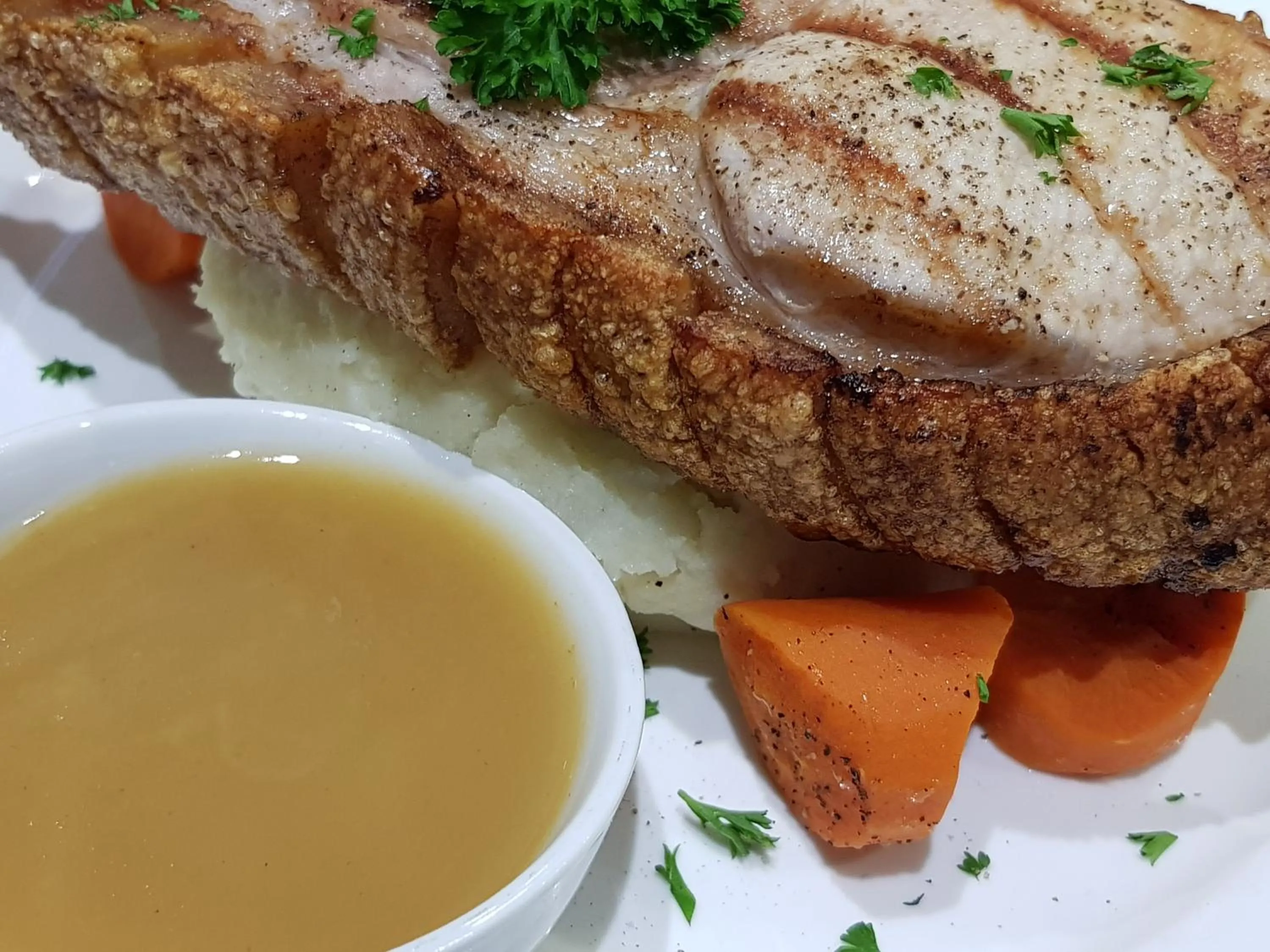 Food close-up in Moura Meridian Motel