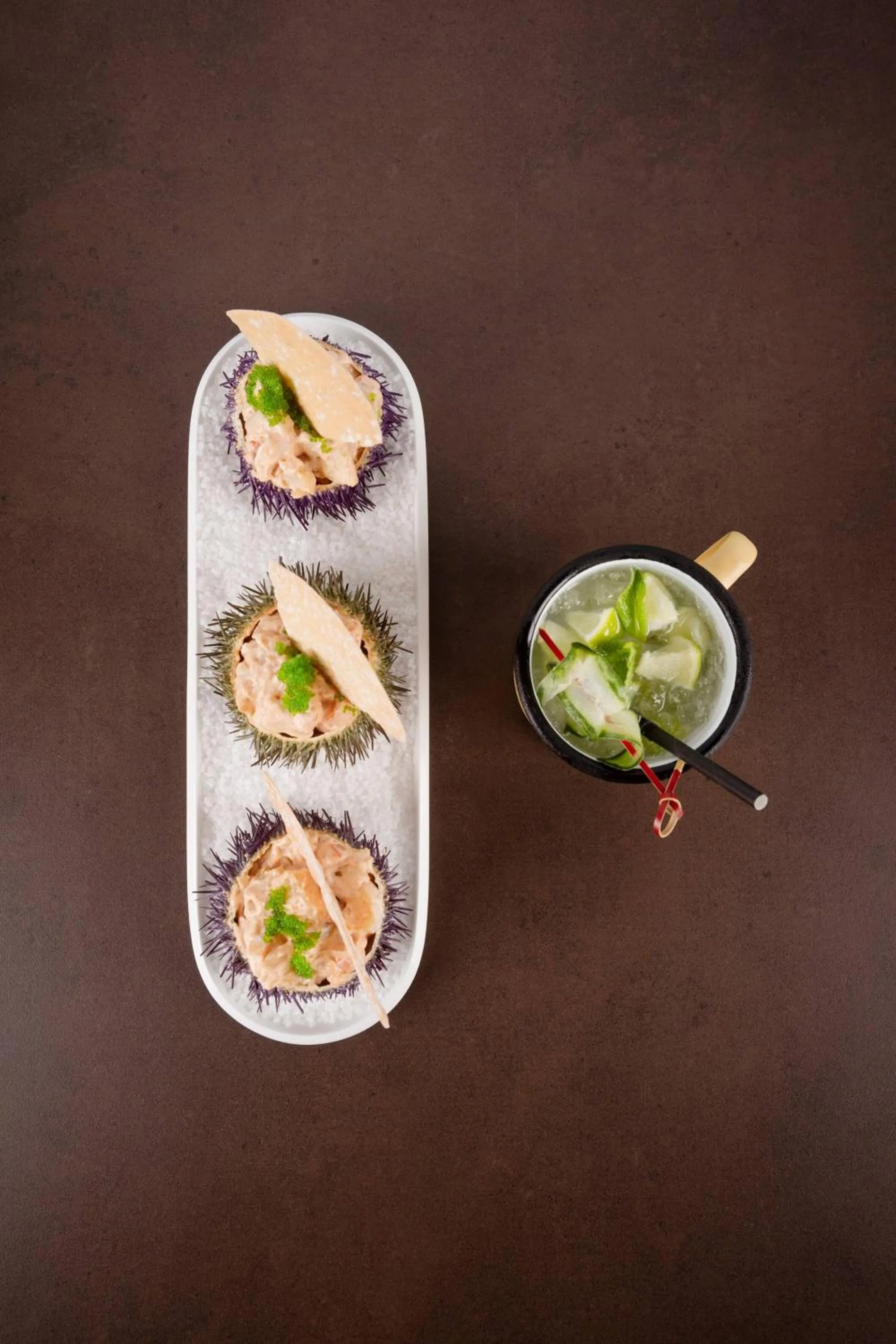 Food and drinks in The Level at Meliá Barcelona Sky