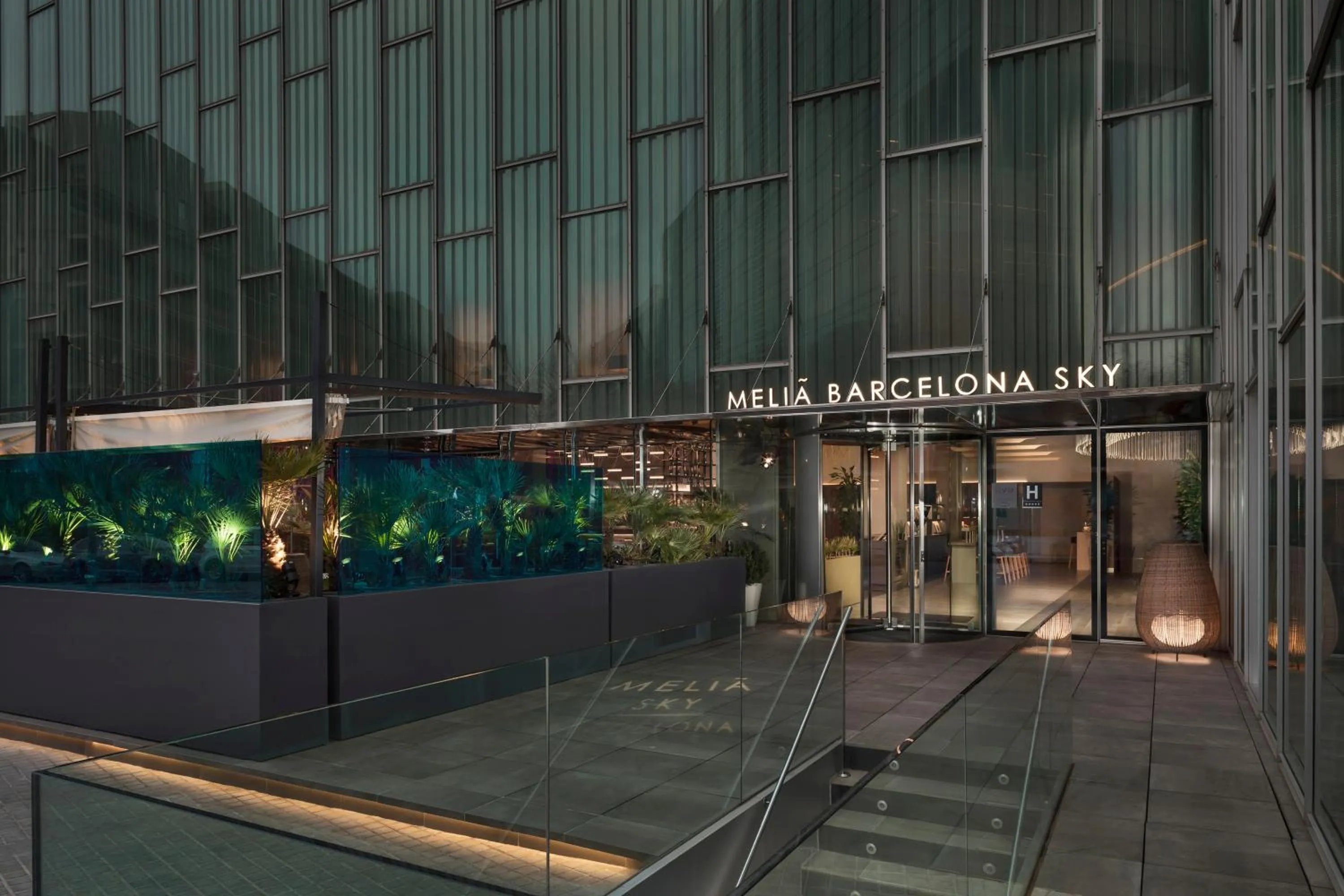 Facade/entrance in The Level at Melia Barcelona Sky