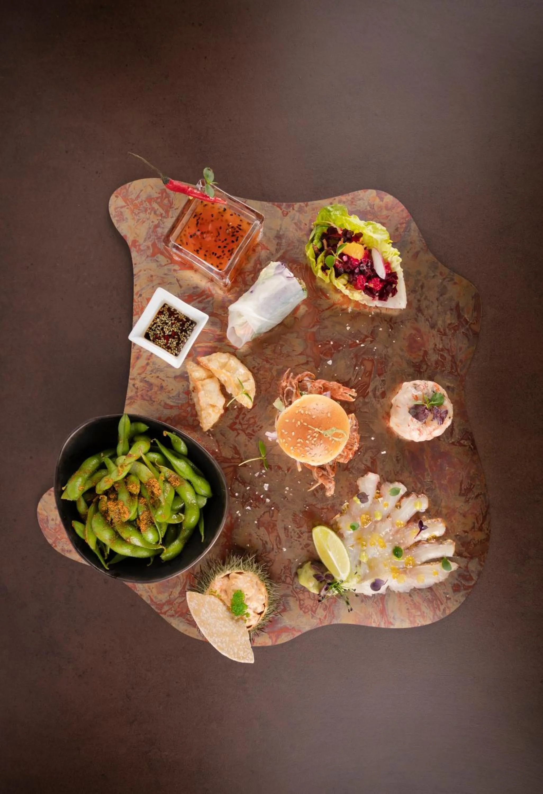 Food and drinks in The Level at Melia Barcelona Sky