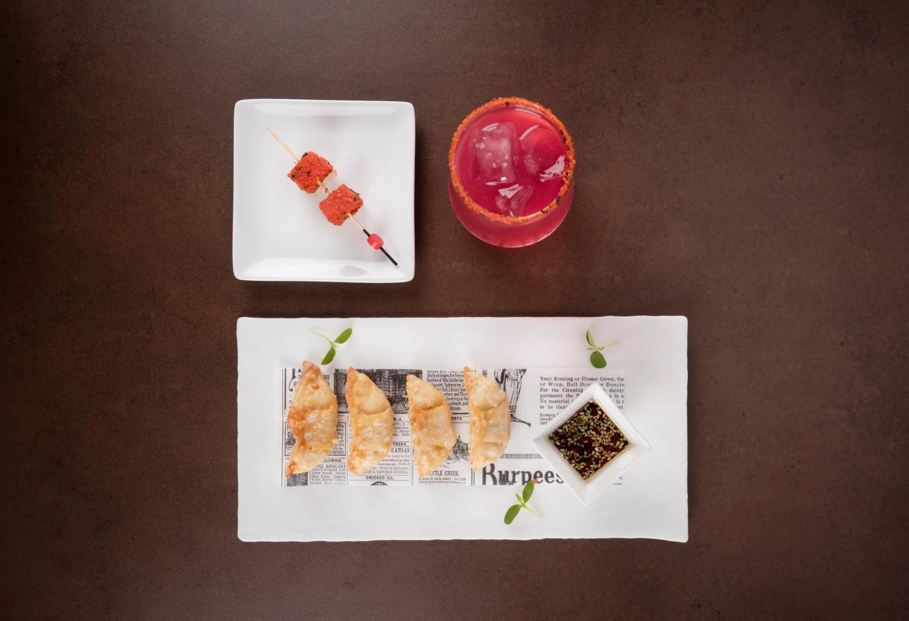 Food and drinks in The Level at Melia Barcelona Sky