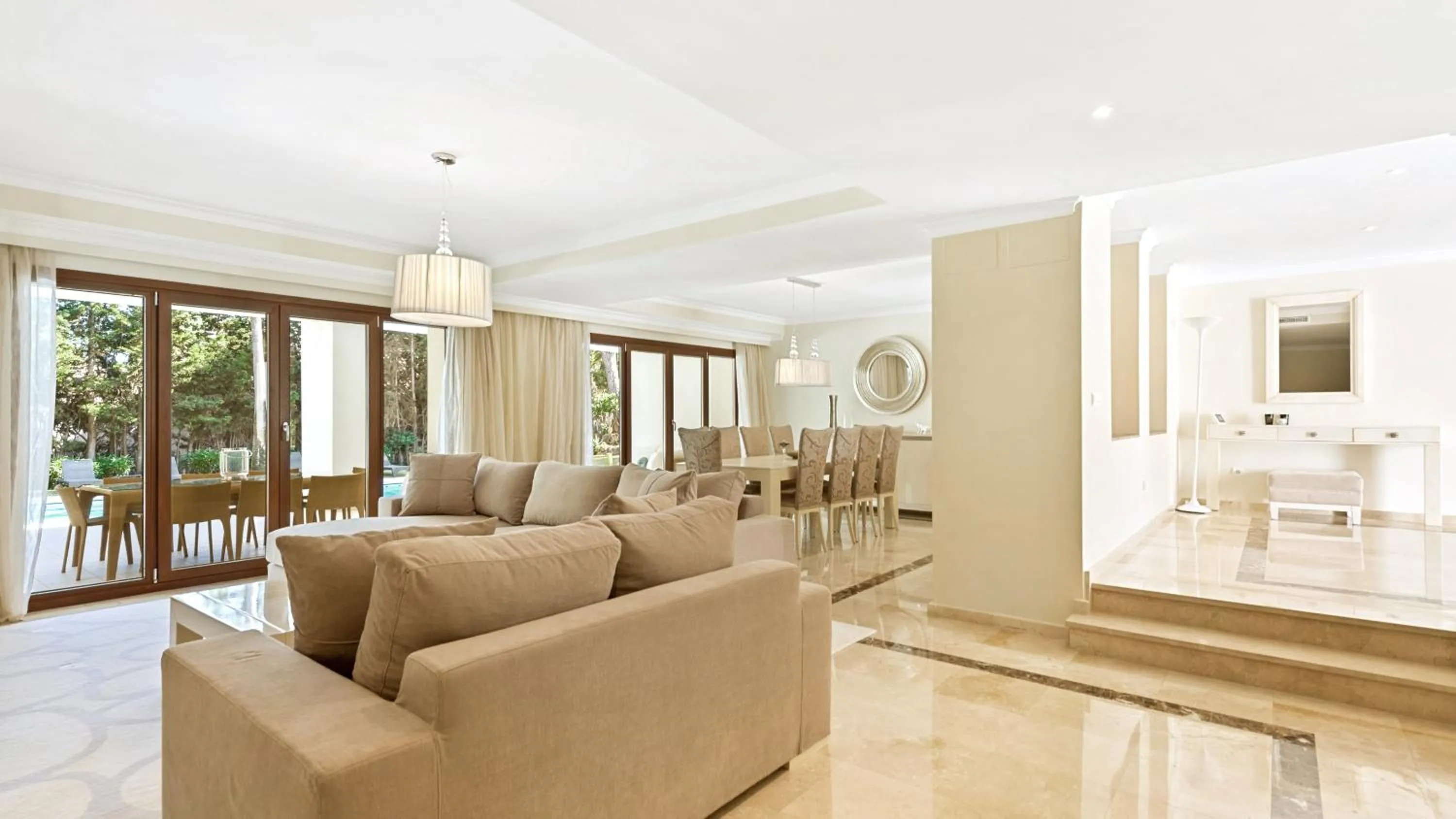 Living room in Villa Marina