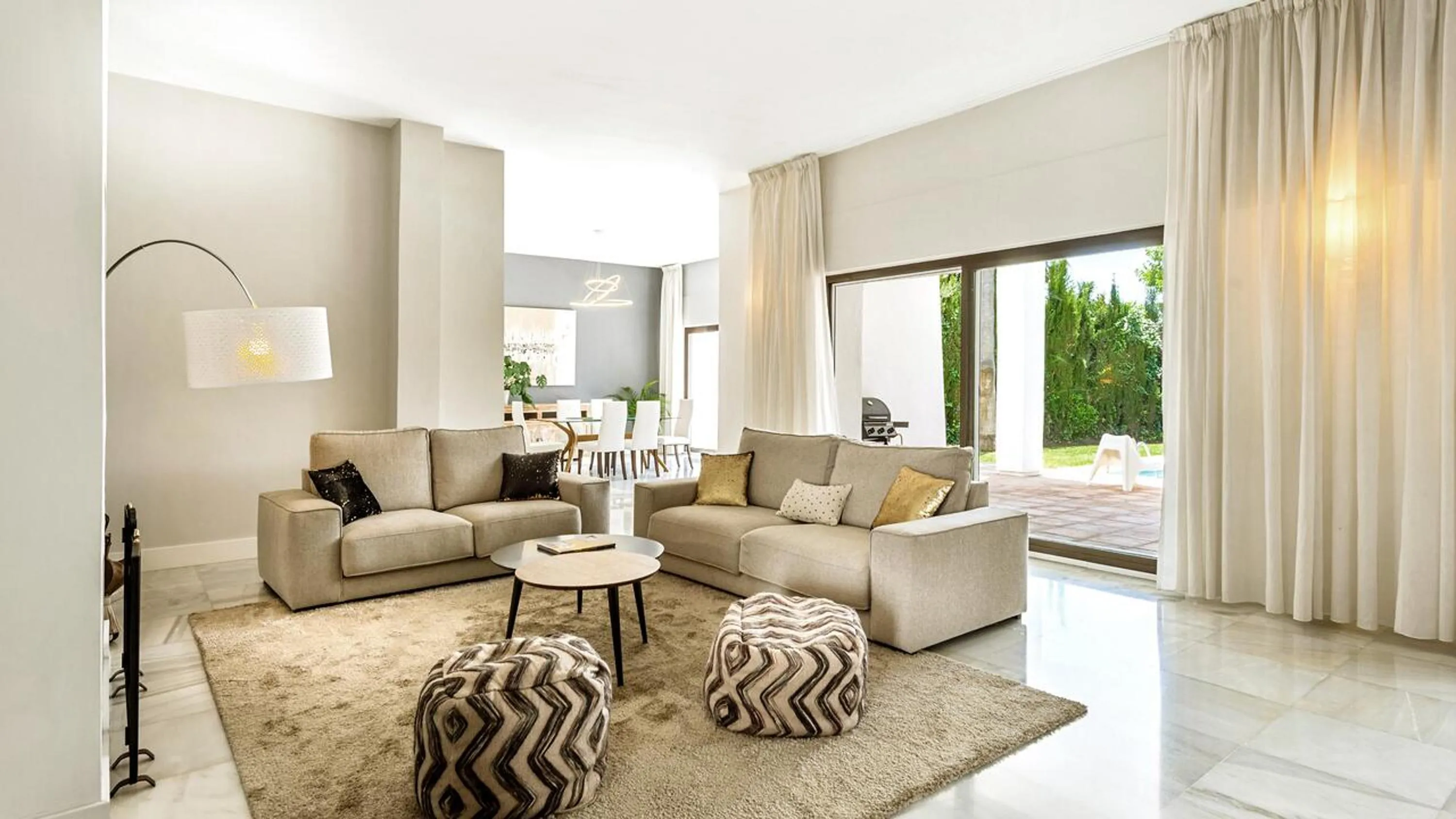 Living room in Villa Marina