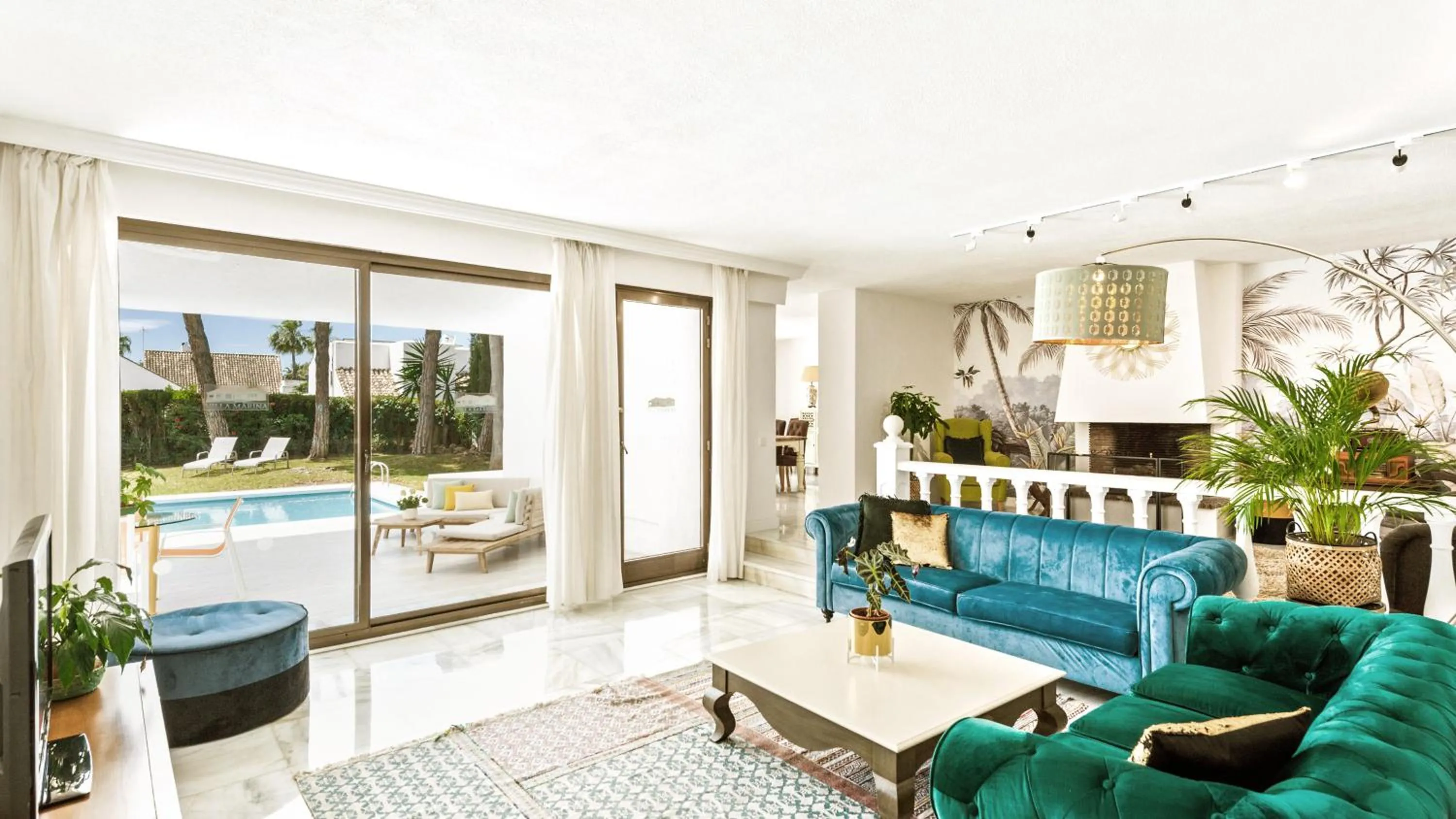 Living room in Villa Marina