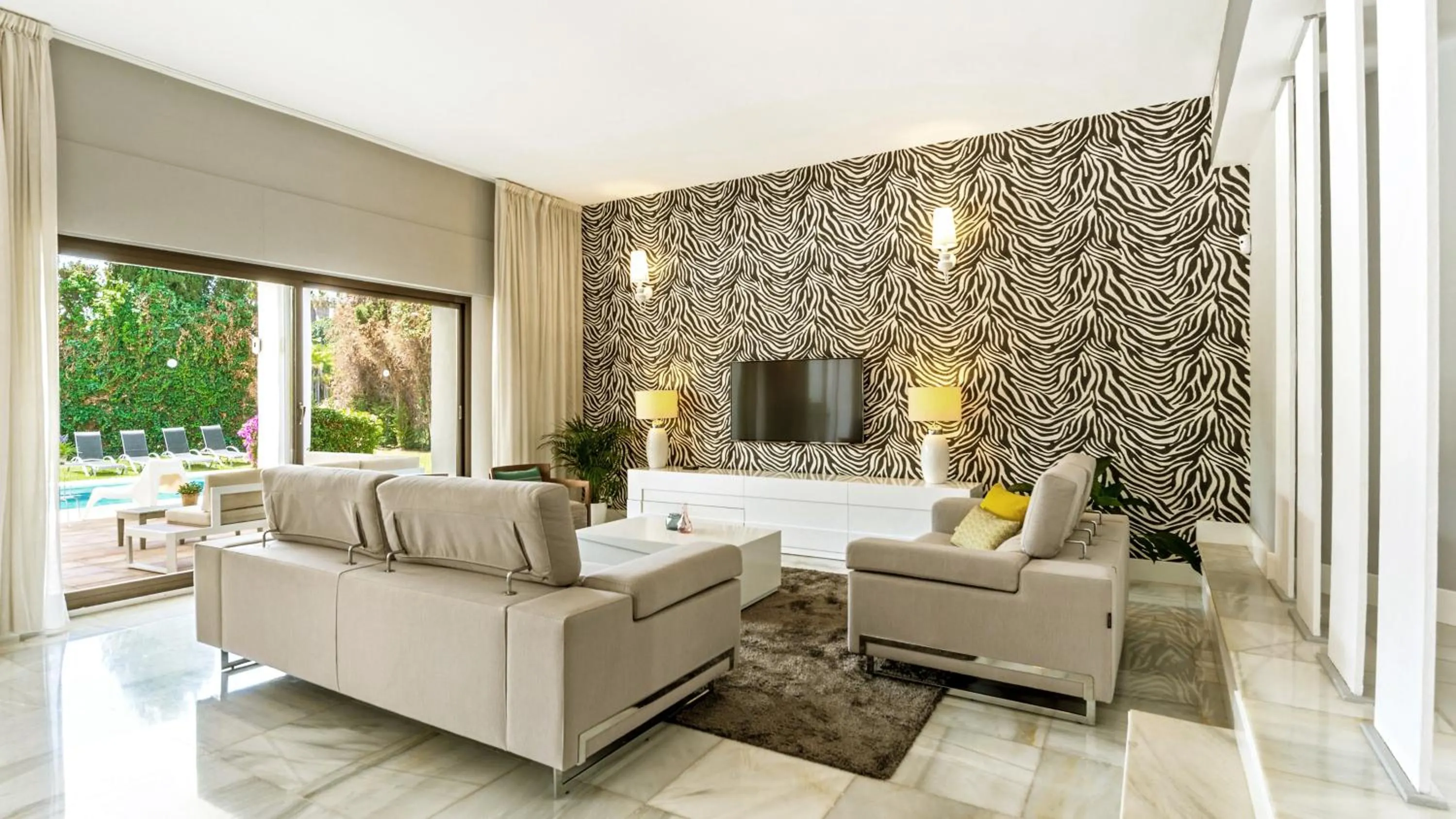 Living room in Villa Marina