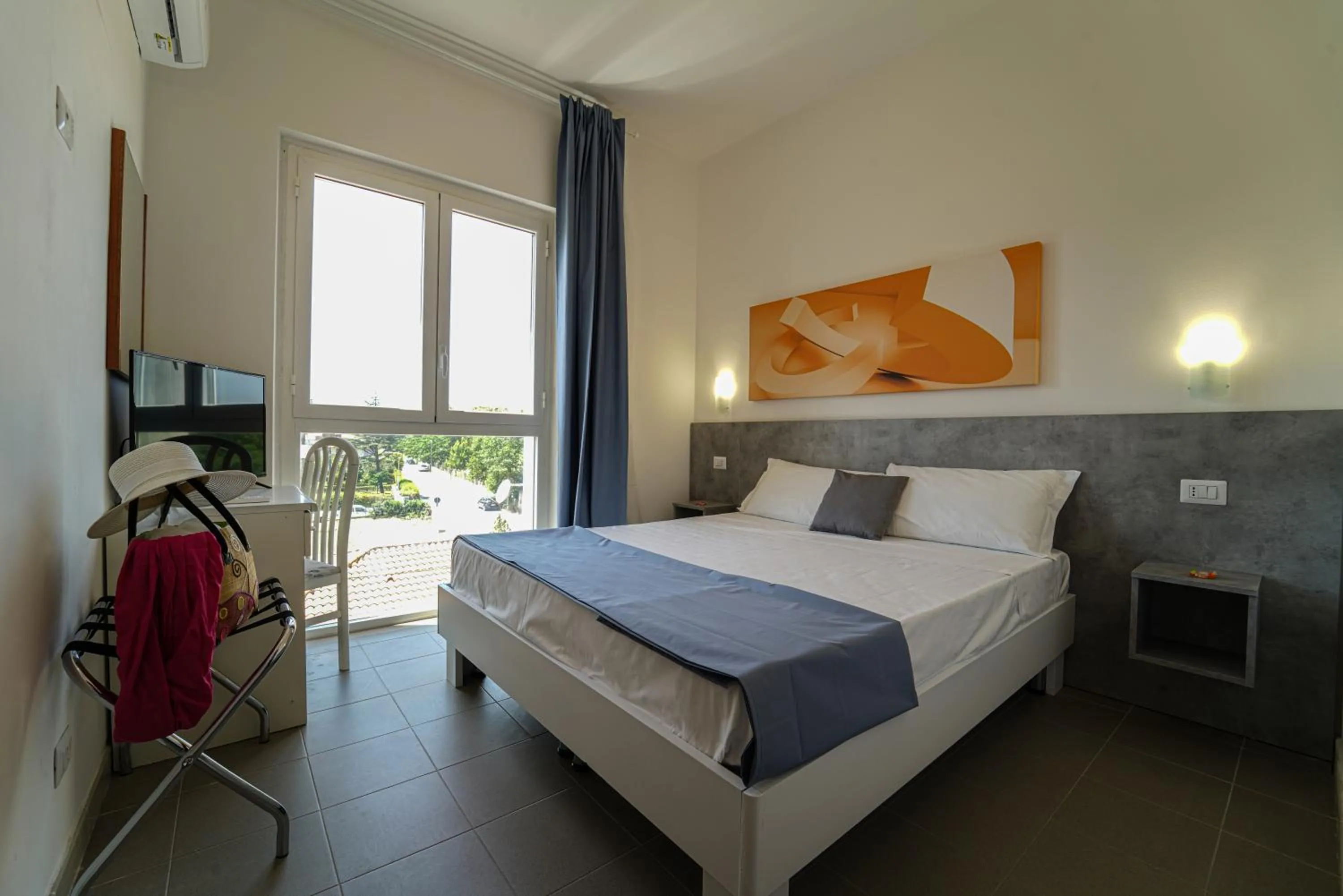 Bedroom, Bed in Hotel Rivabella