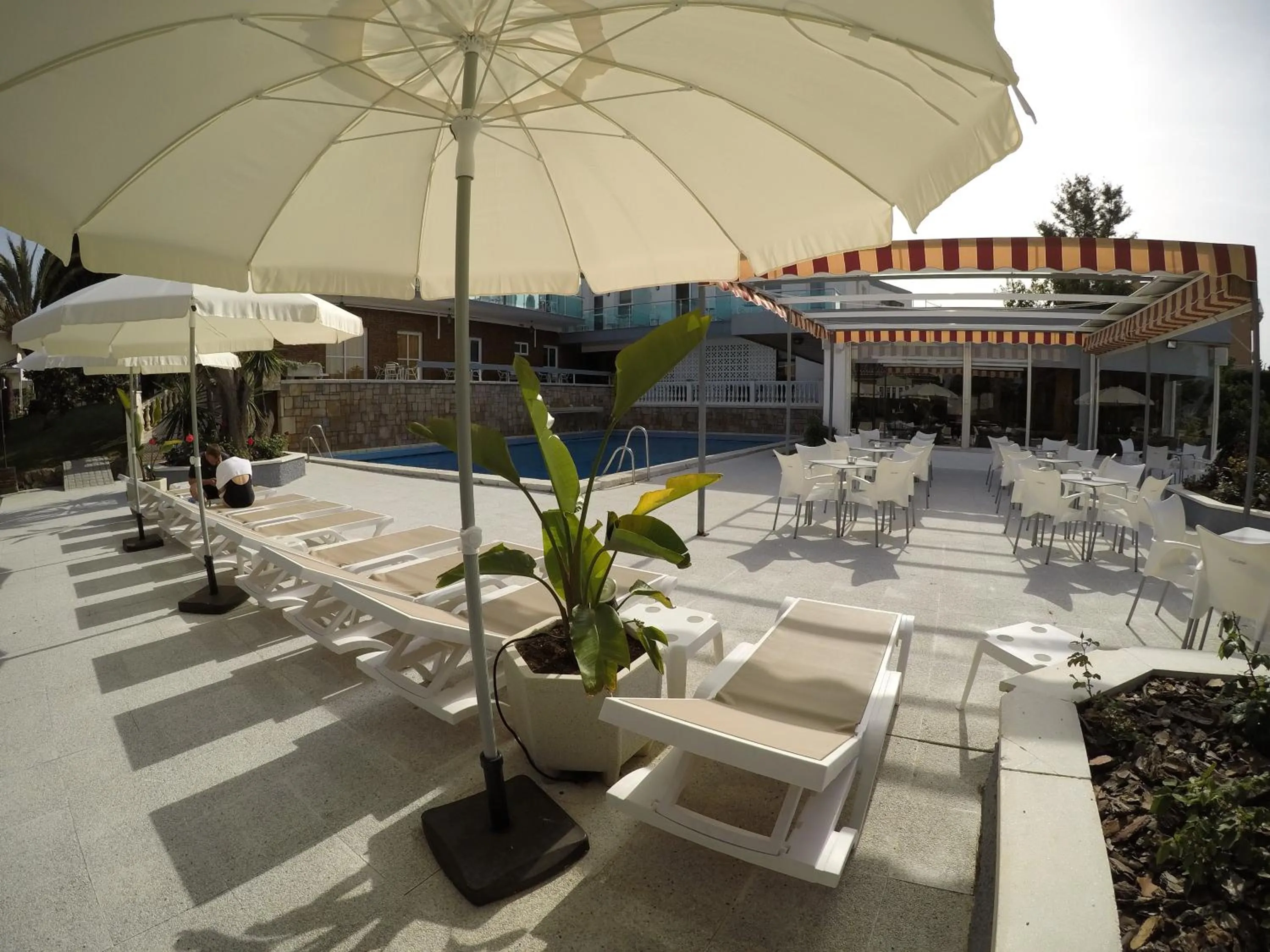 Patio in Hotel Complejo Los Rosales