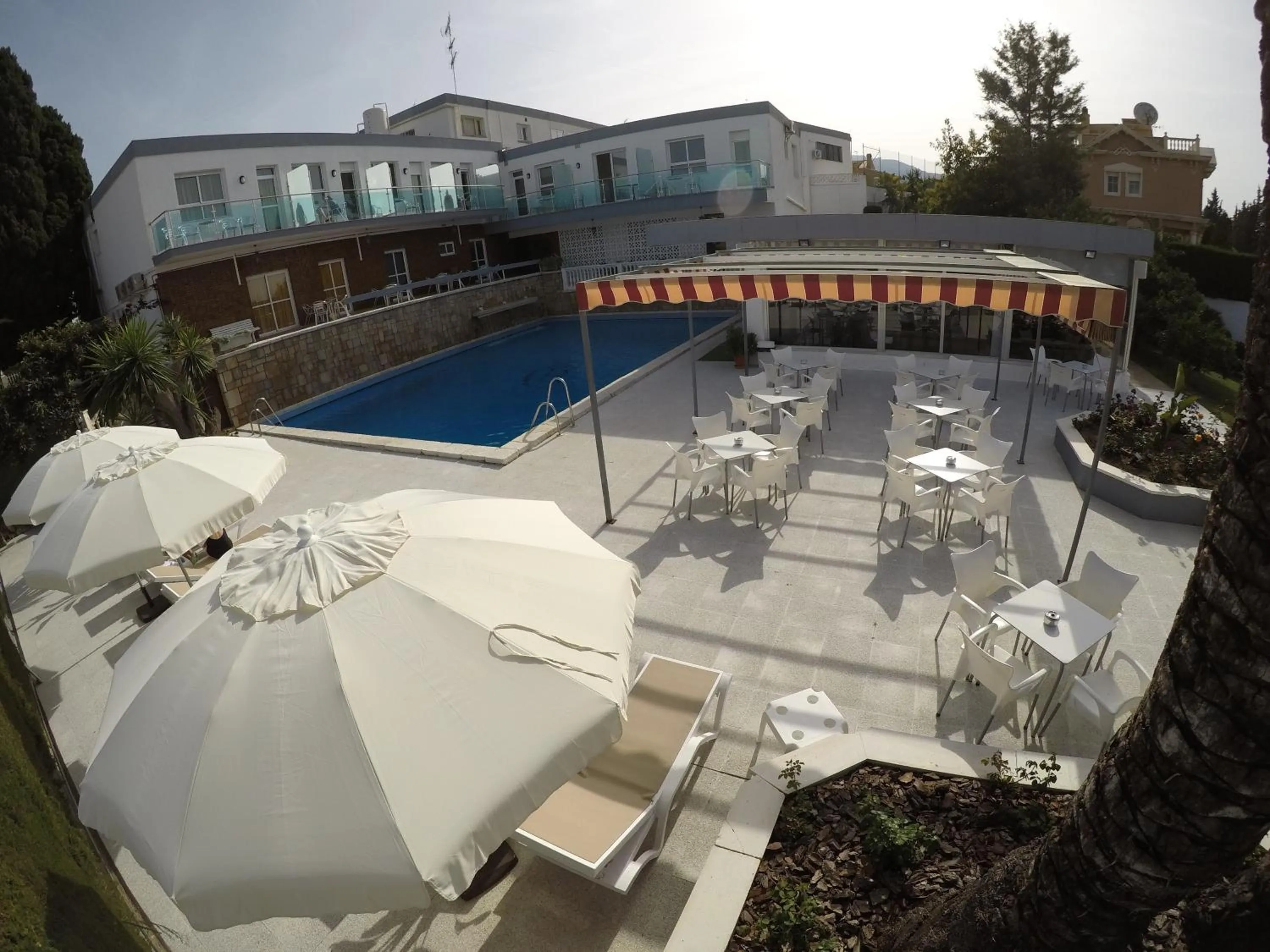 Pool view in Hotel Complejo Los Rosales