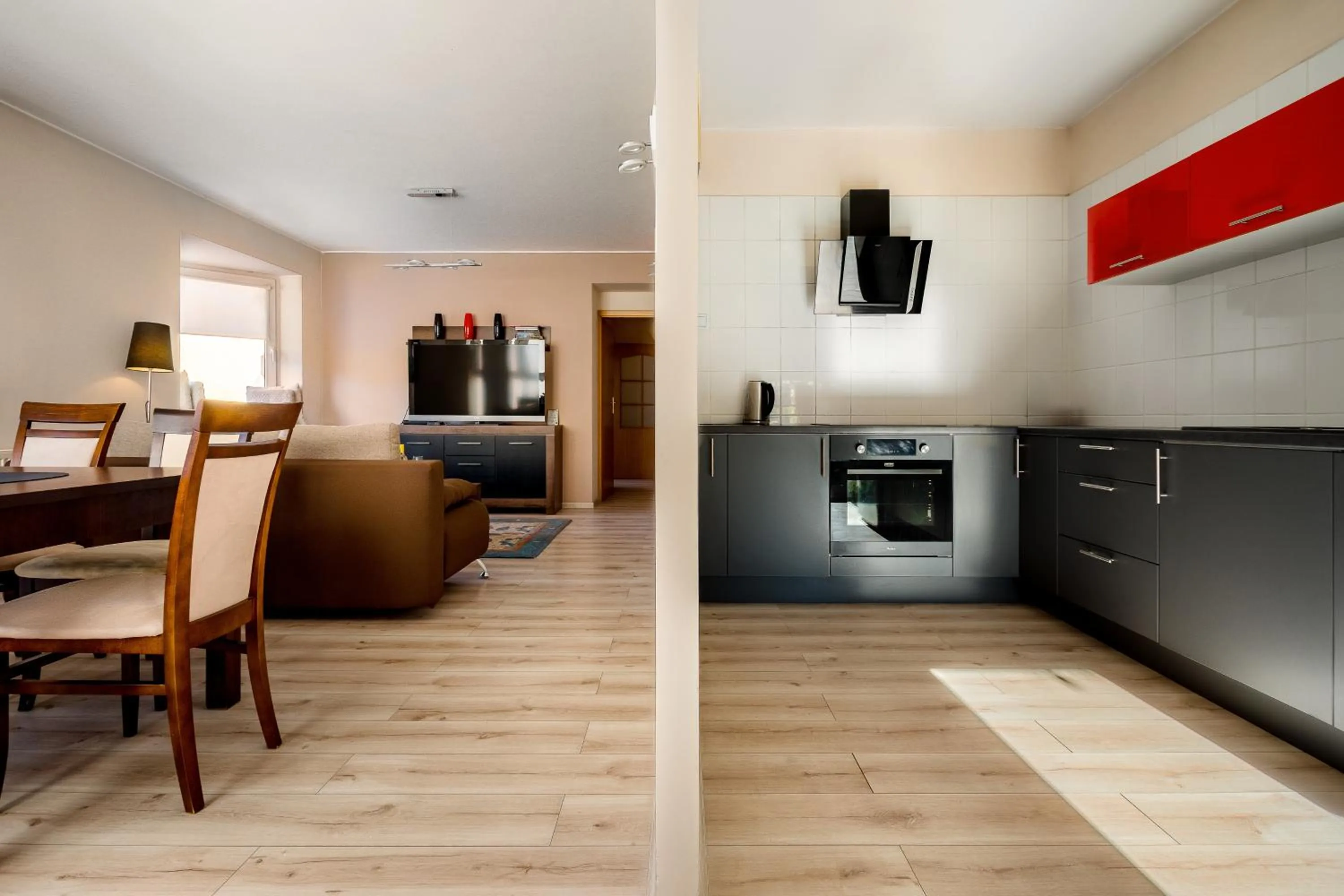 Kitchen or kitchenette in Piotrkowska 89 Residence