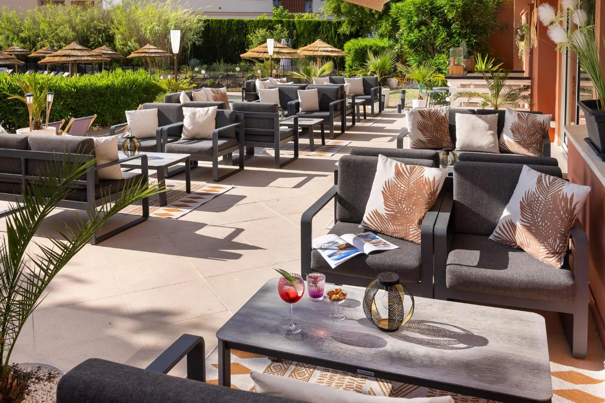 Patio in Hotel Club Le Capet