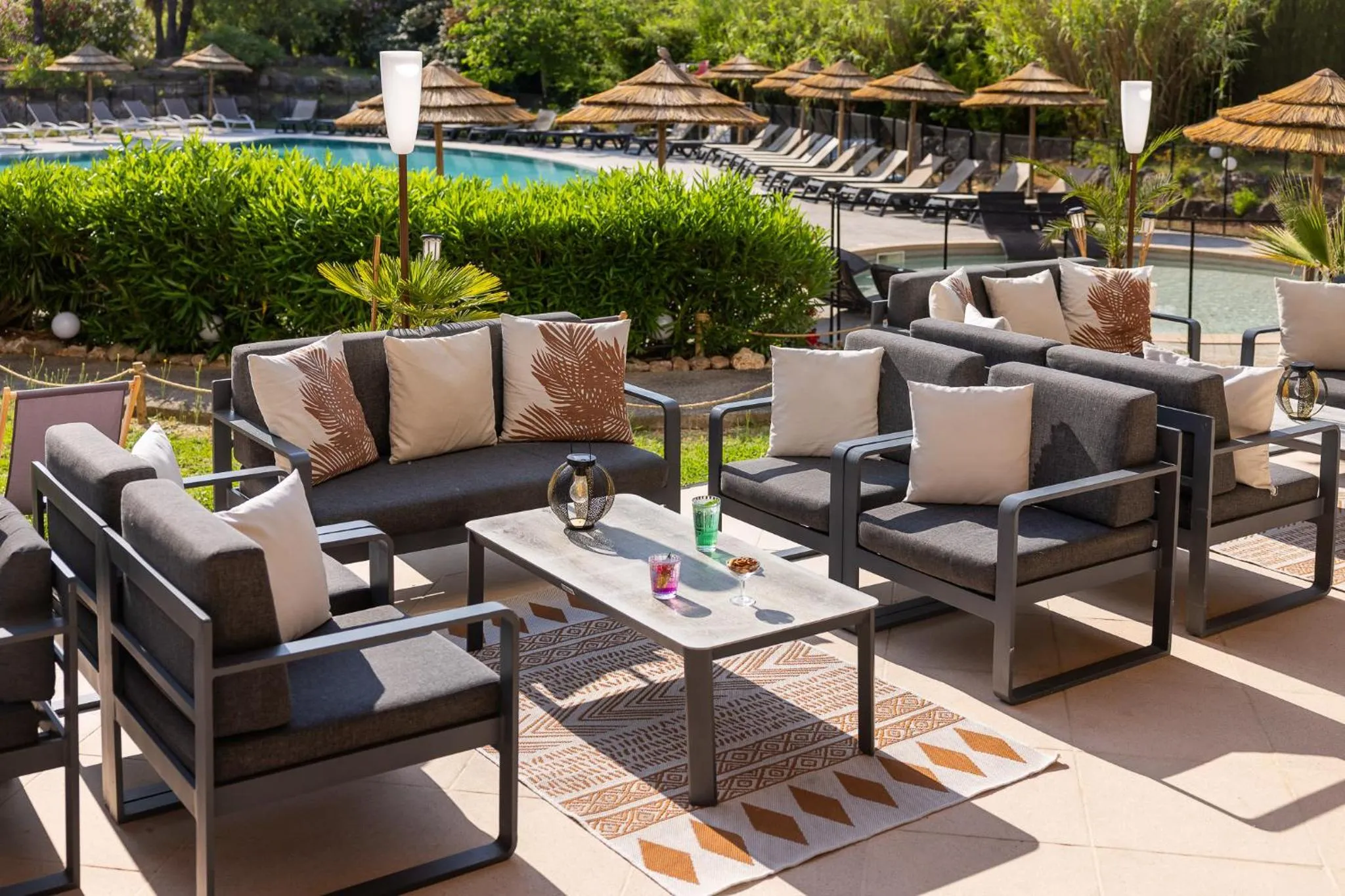 Patio in Hotel Club Le Capet