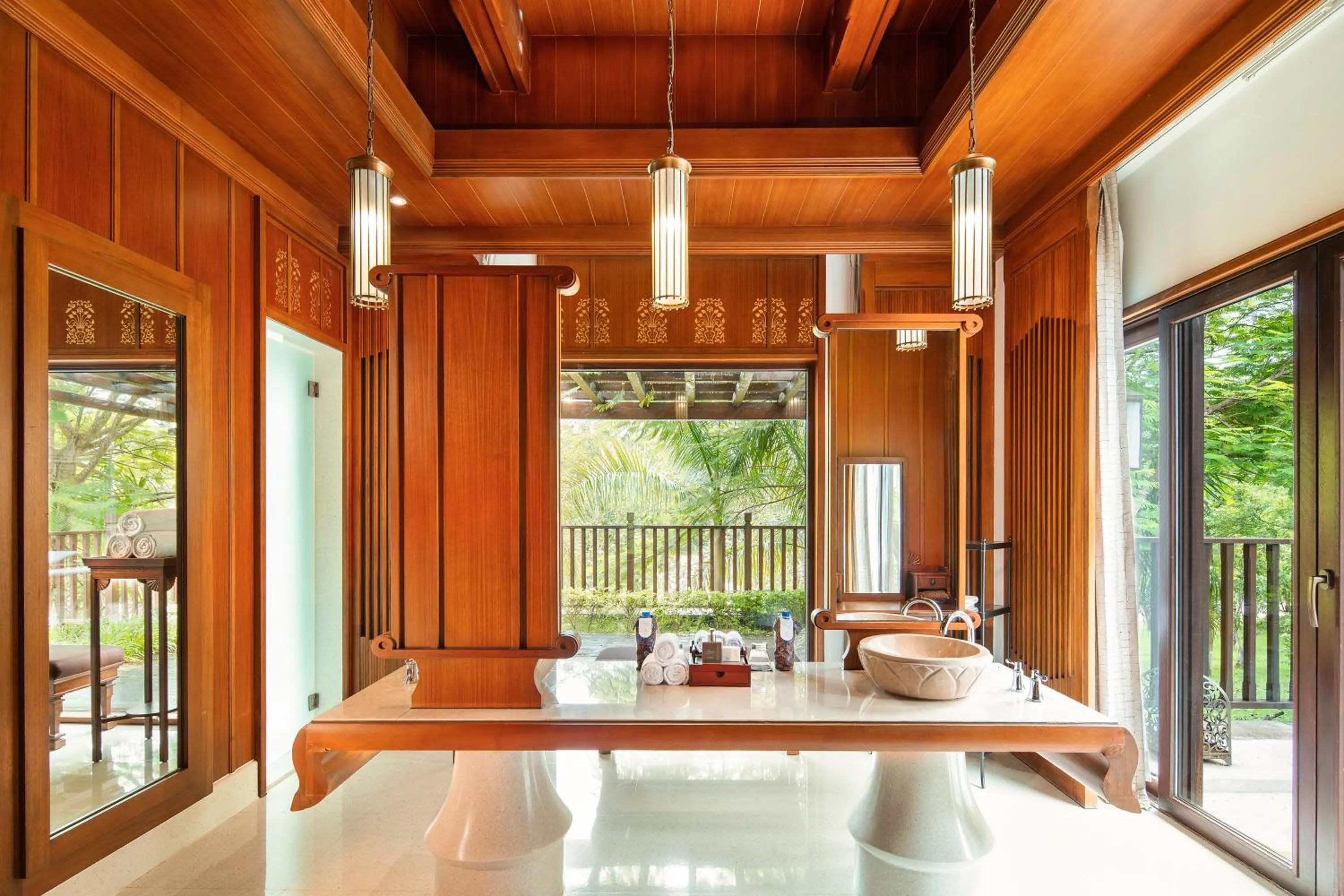 Bathroom in Anantara Xishuangbanna Resort