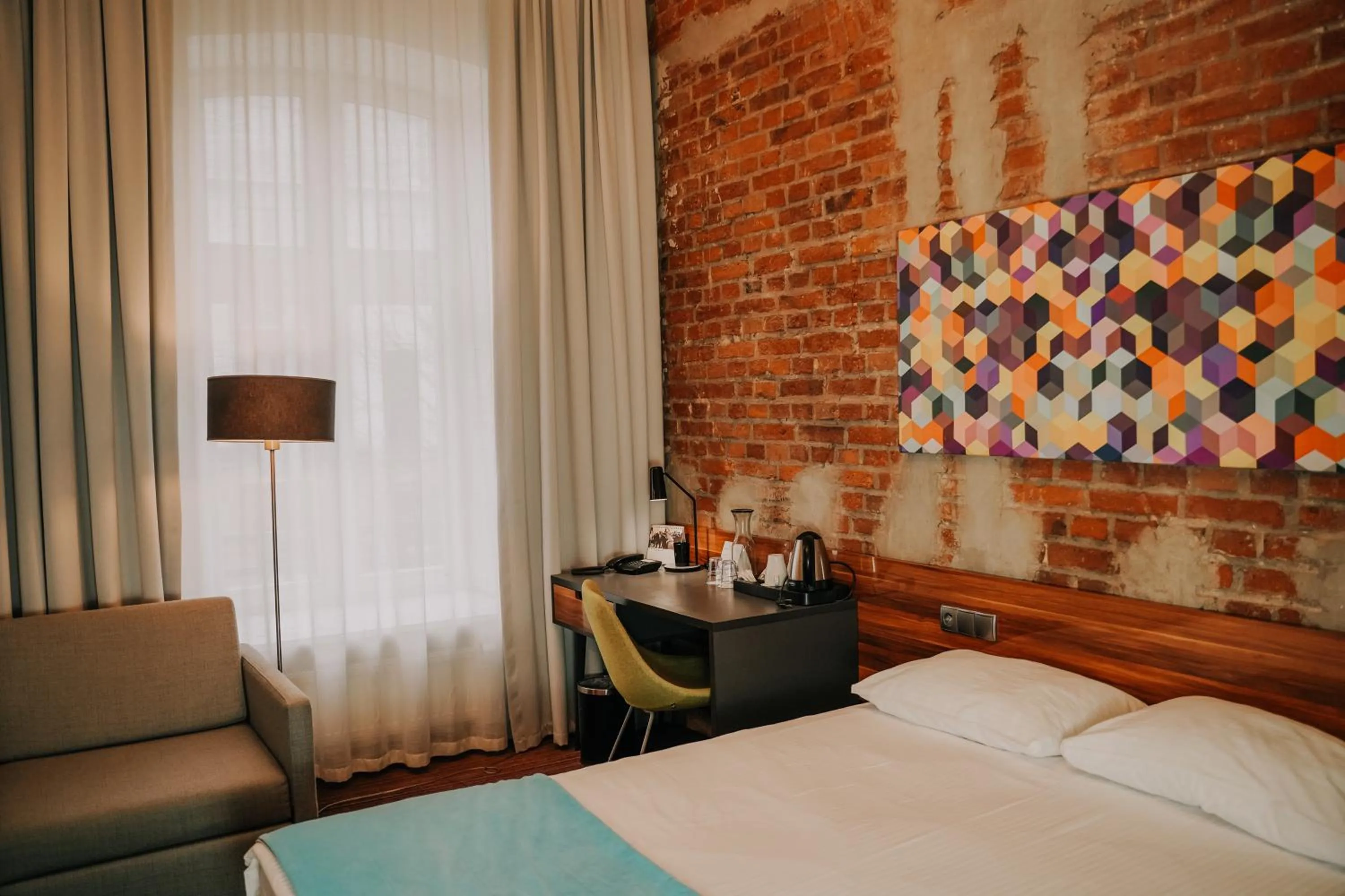 Bed in Arche Hotel Tobaco Łódź