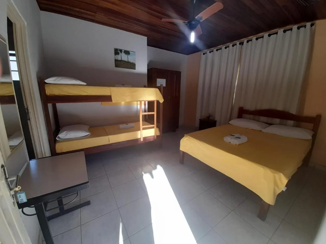 Bed in Pousada Meribá