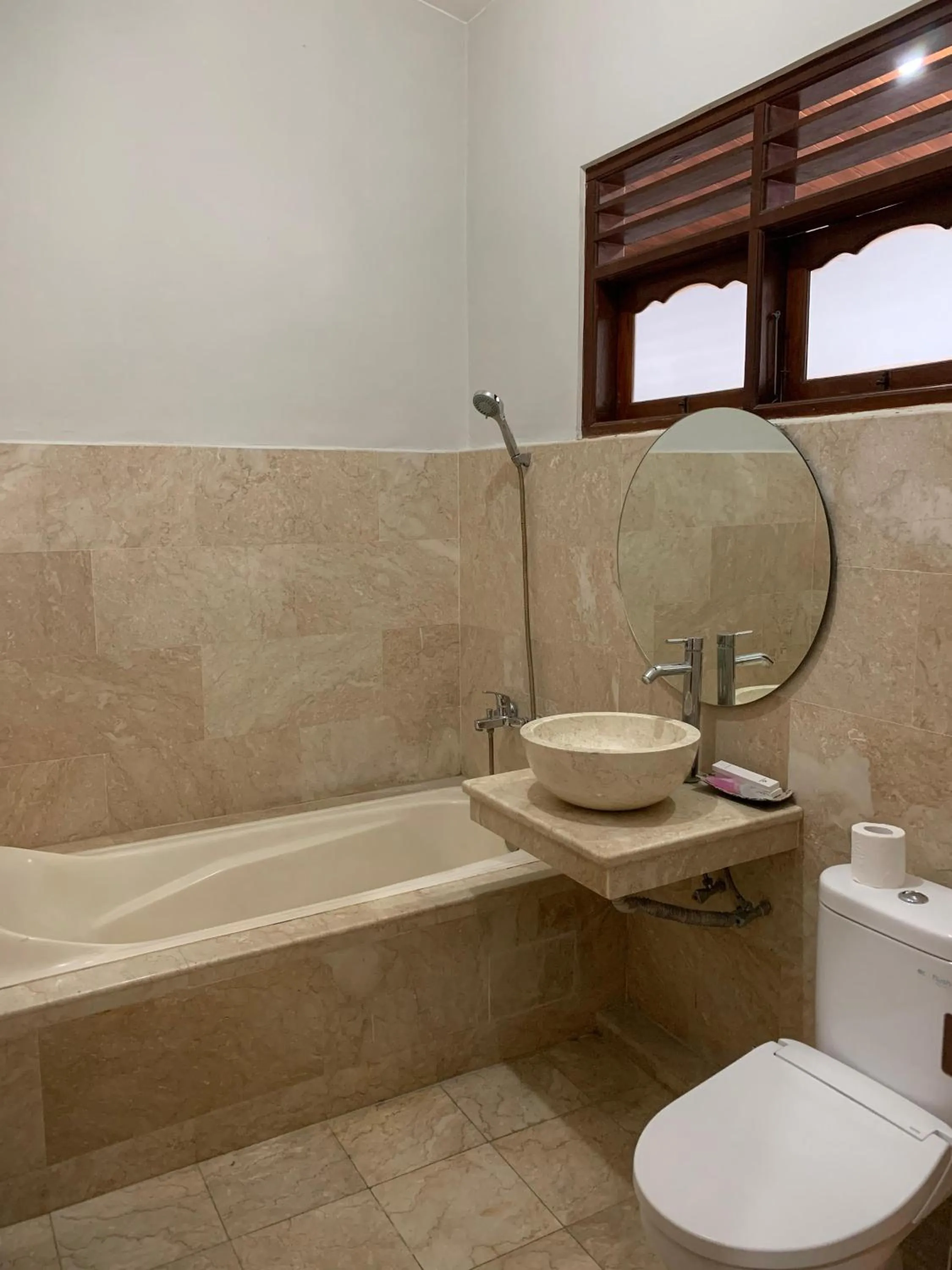 Shower in Three Brothers Bali Legian Bungalows & Villas