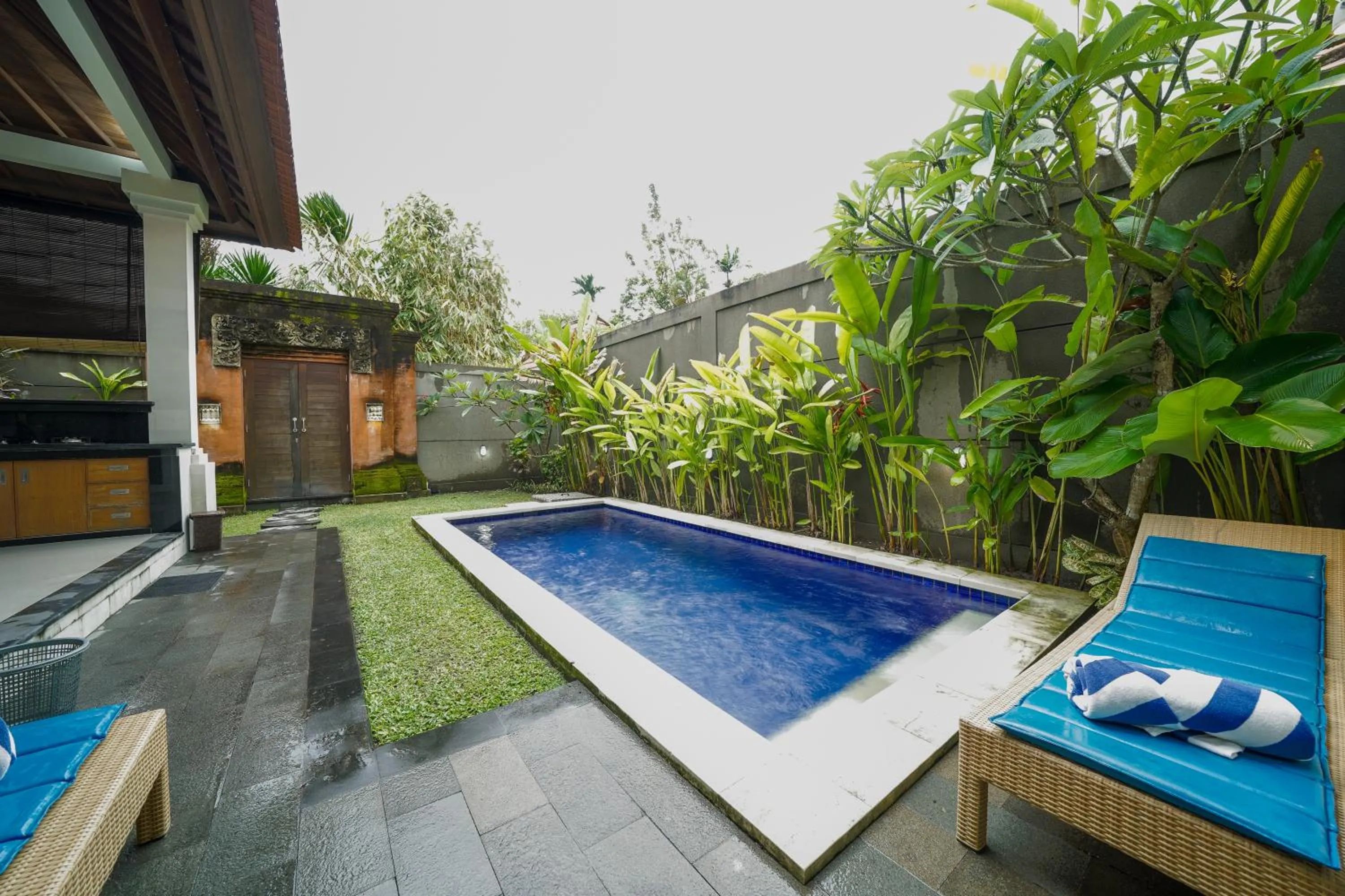 Pool view in Three Brothers Bali Legian Bungalows & Villas