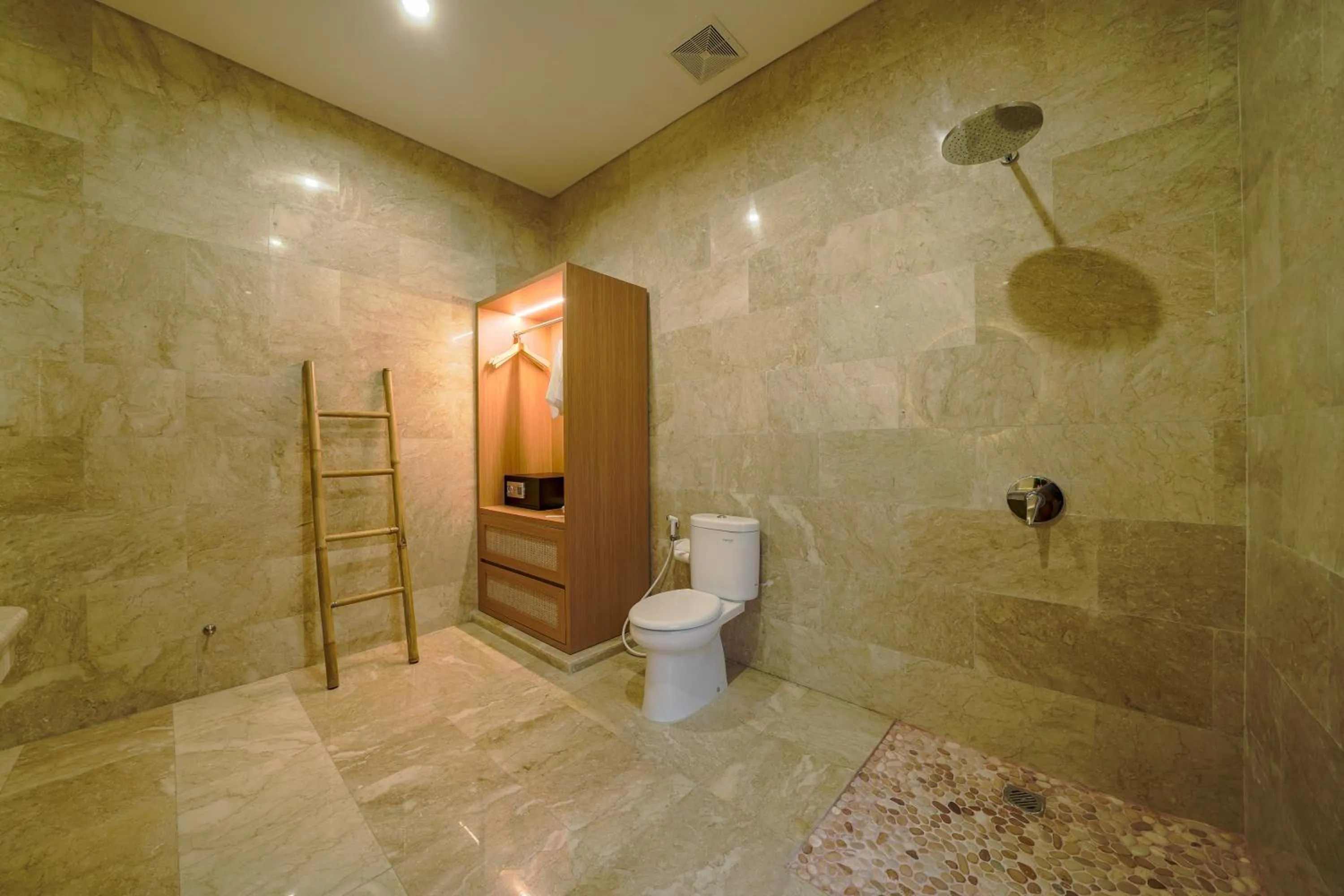 Shower in Three Brothers Bali Legian Bungalows & Villas