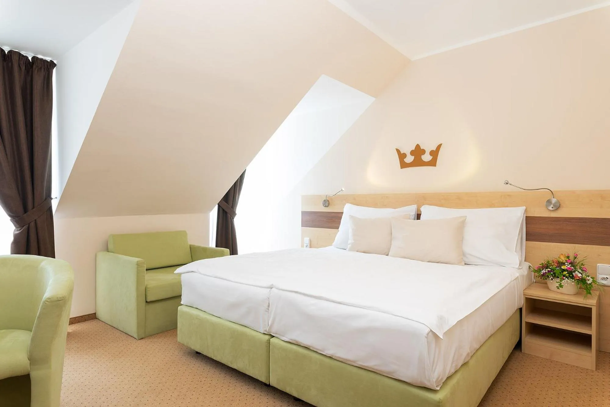 Bed in Hotel Česká Koruna