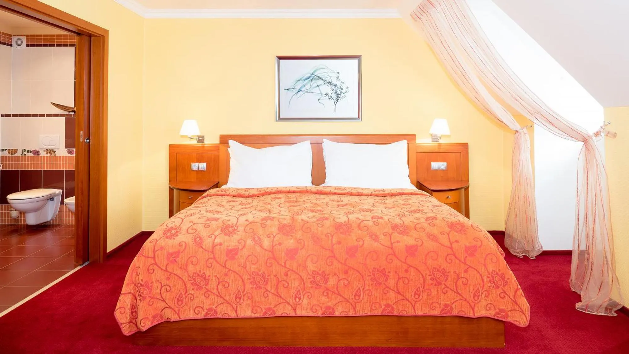 Bed in Hotel Česká Koruna