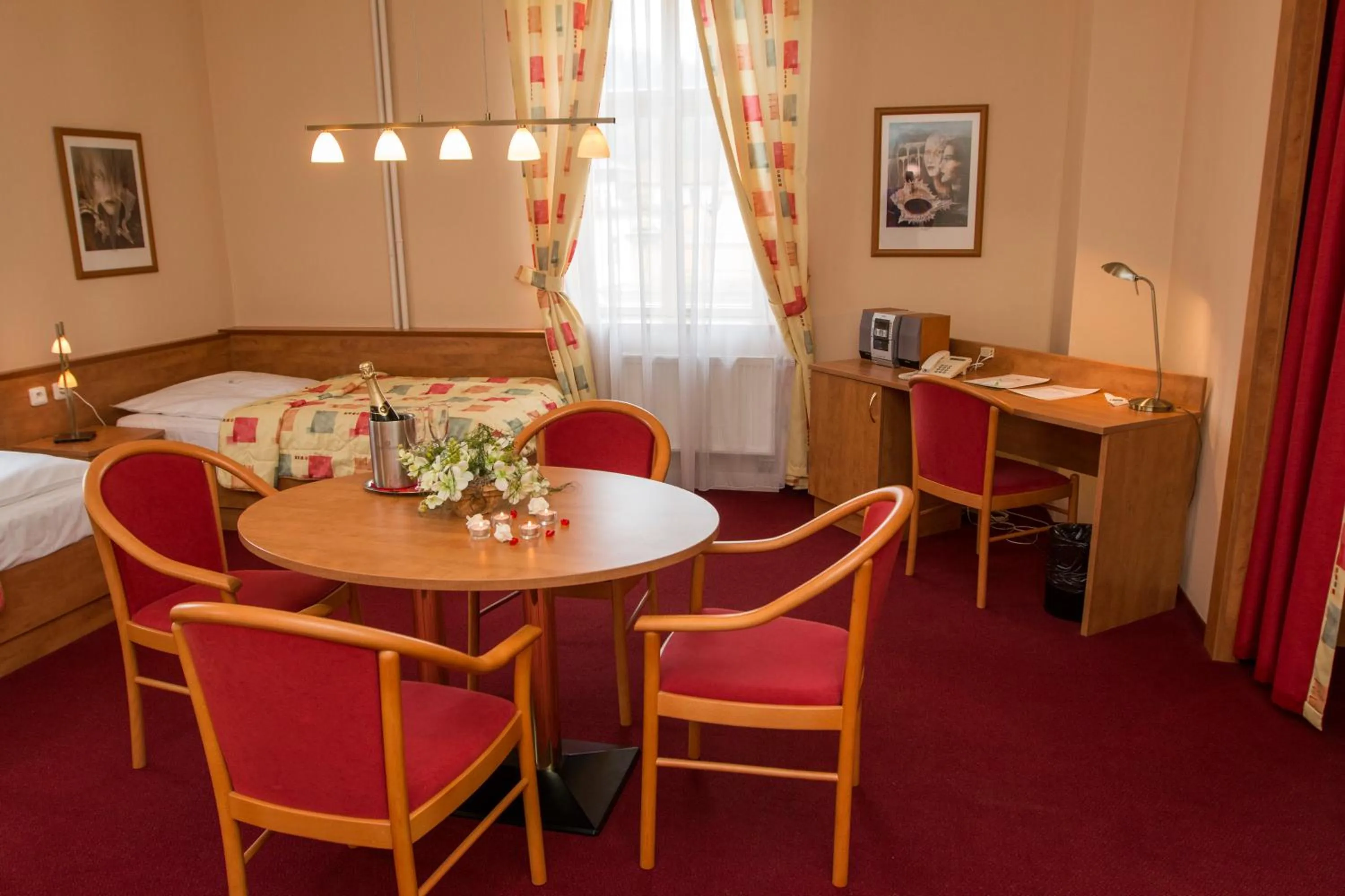 Bed in Hotel Česká Koruna