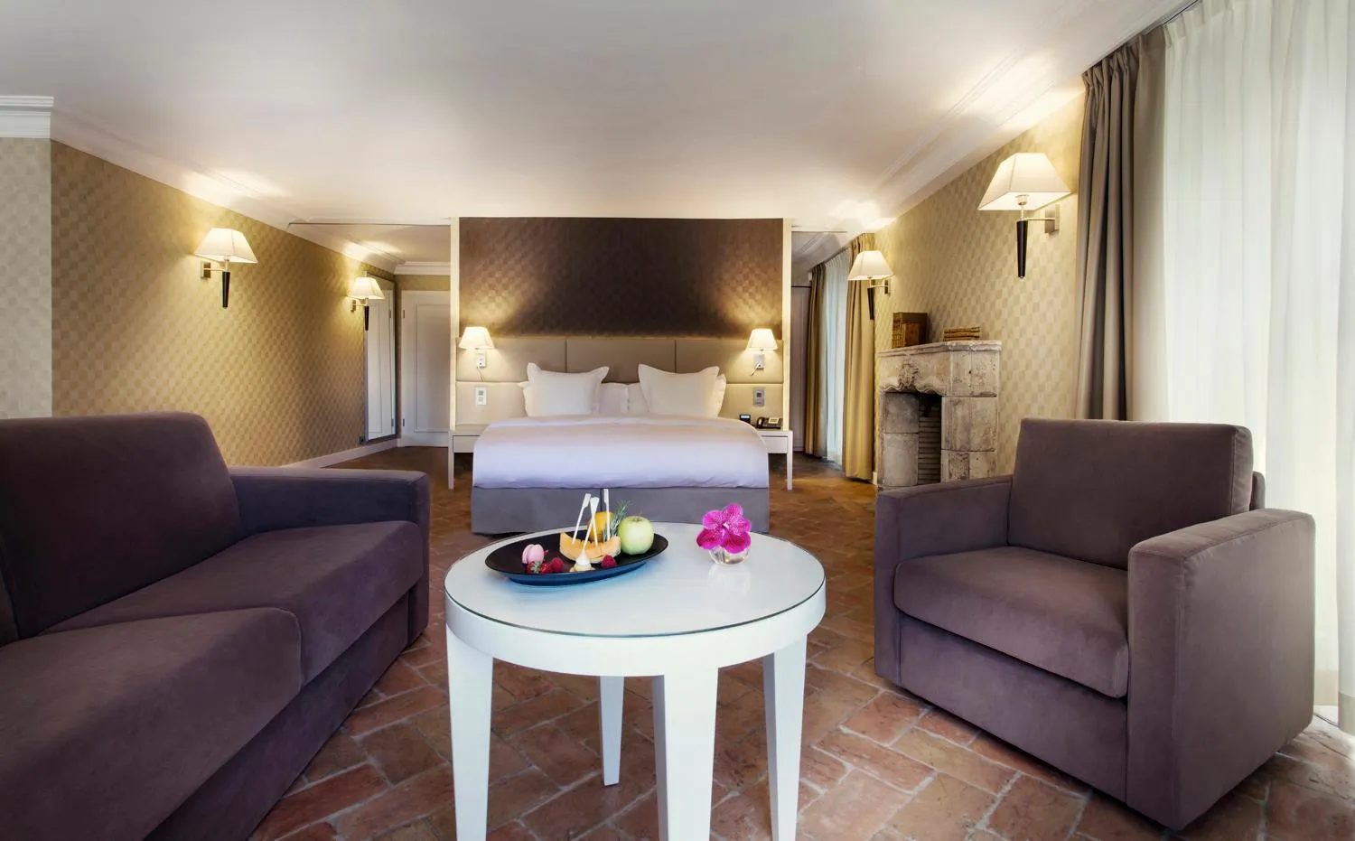 Bed in Château de Bonmont