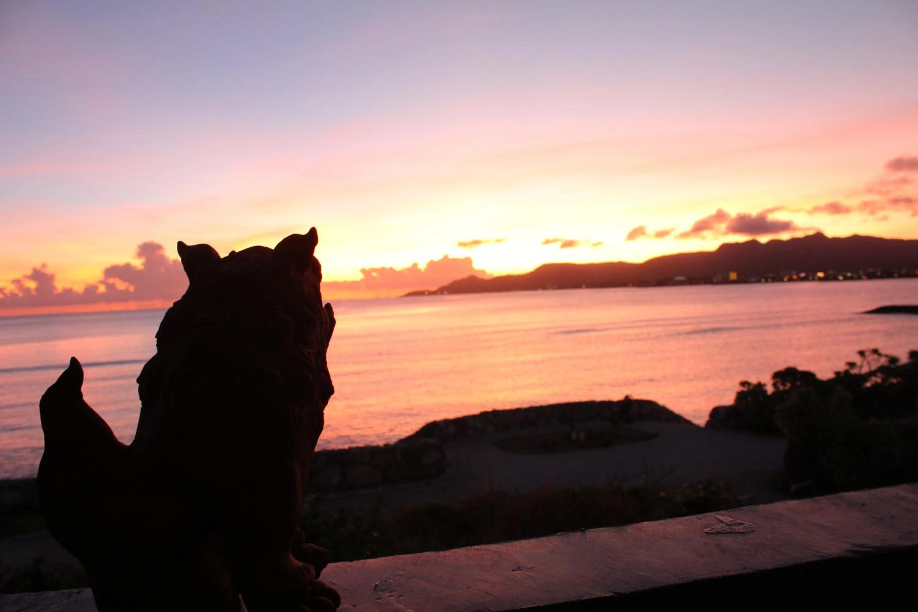 Sunset in Gate Inn Nago