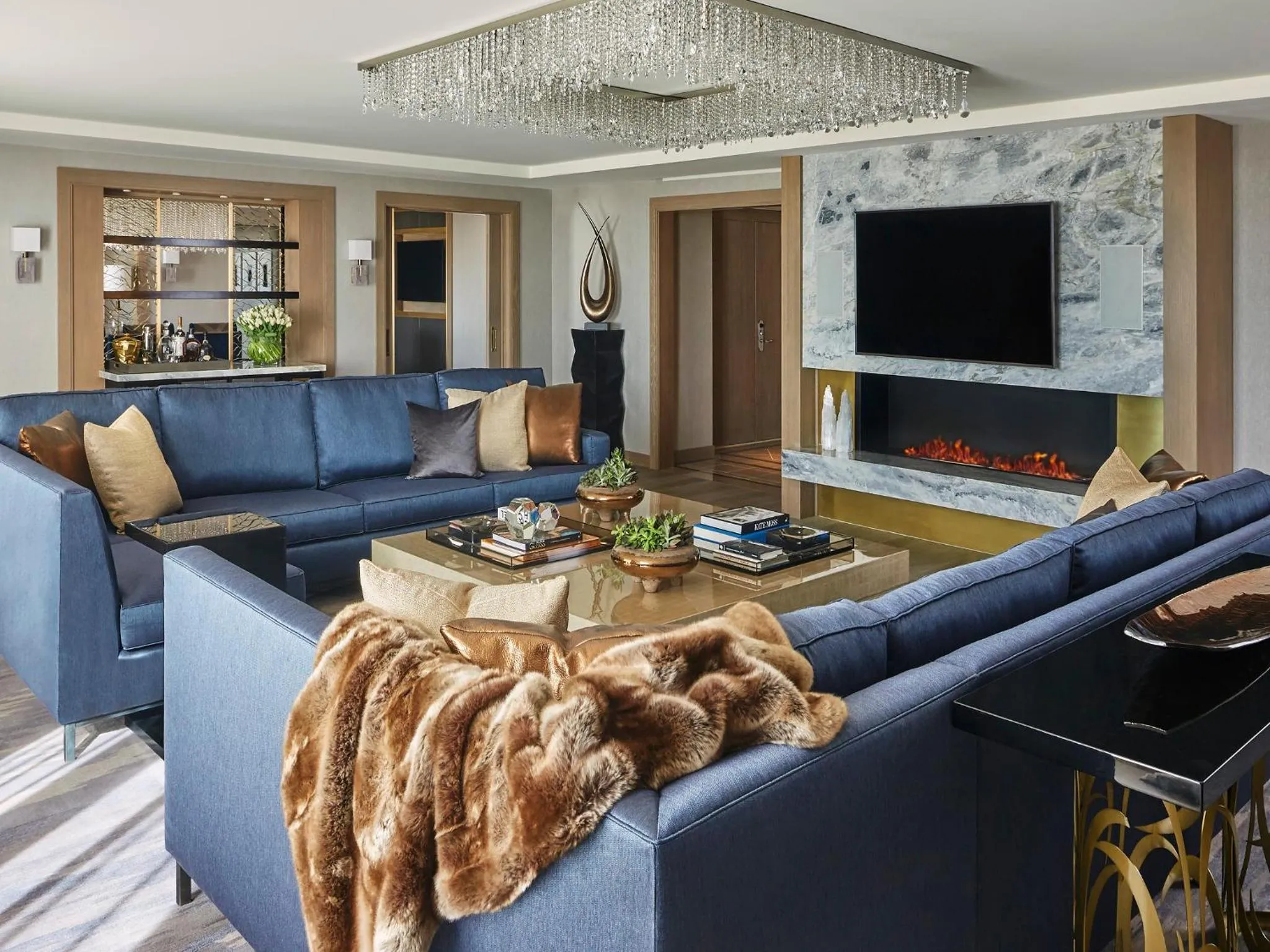 Seating area in L'Ermitage Beverly Hills