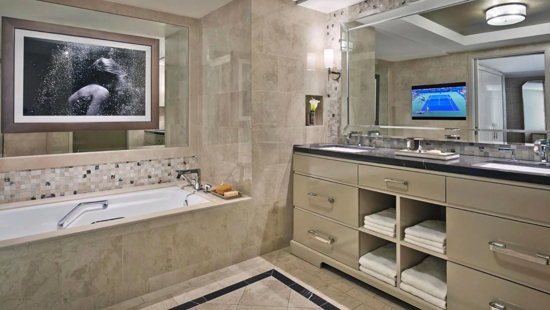 Bathroom in L'Ermitage Beverly Hills