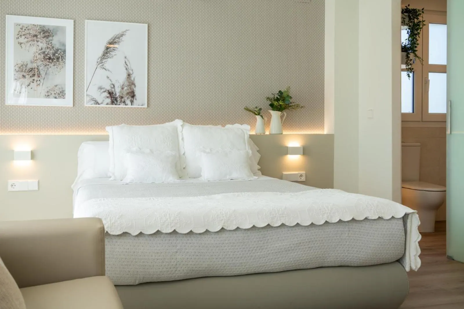 Bed in Hotel Rural Tierras del Cid