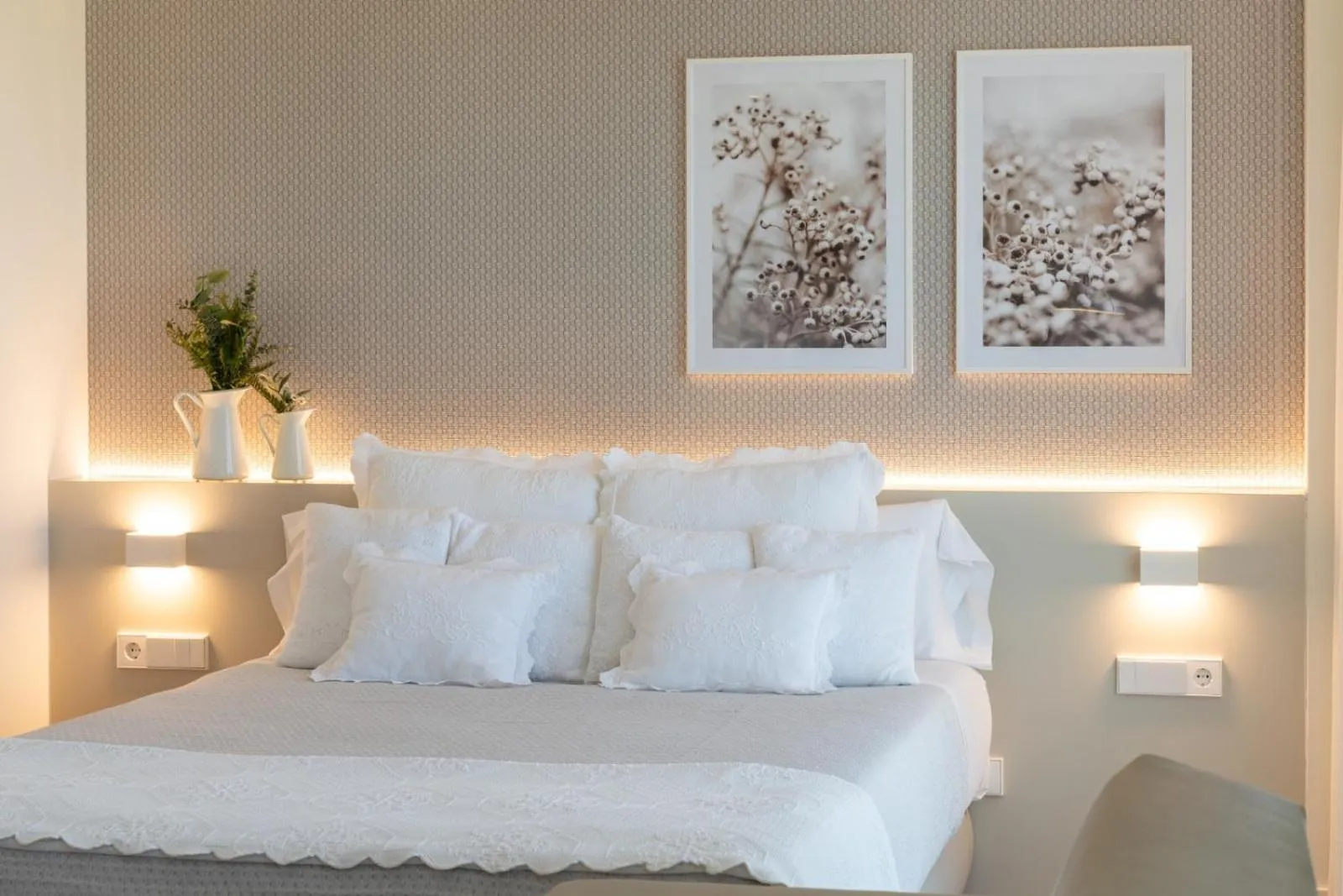 Bed in Hotel Rural Tierras del Cid