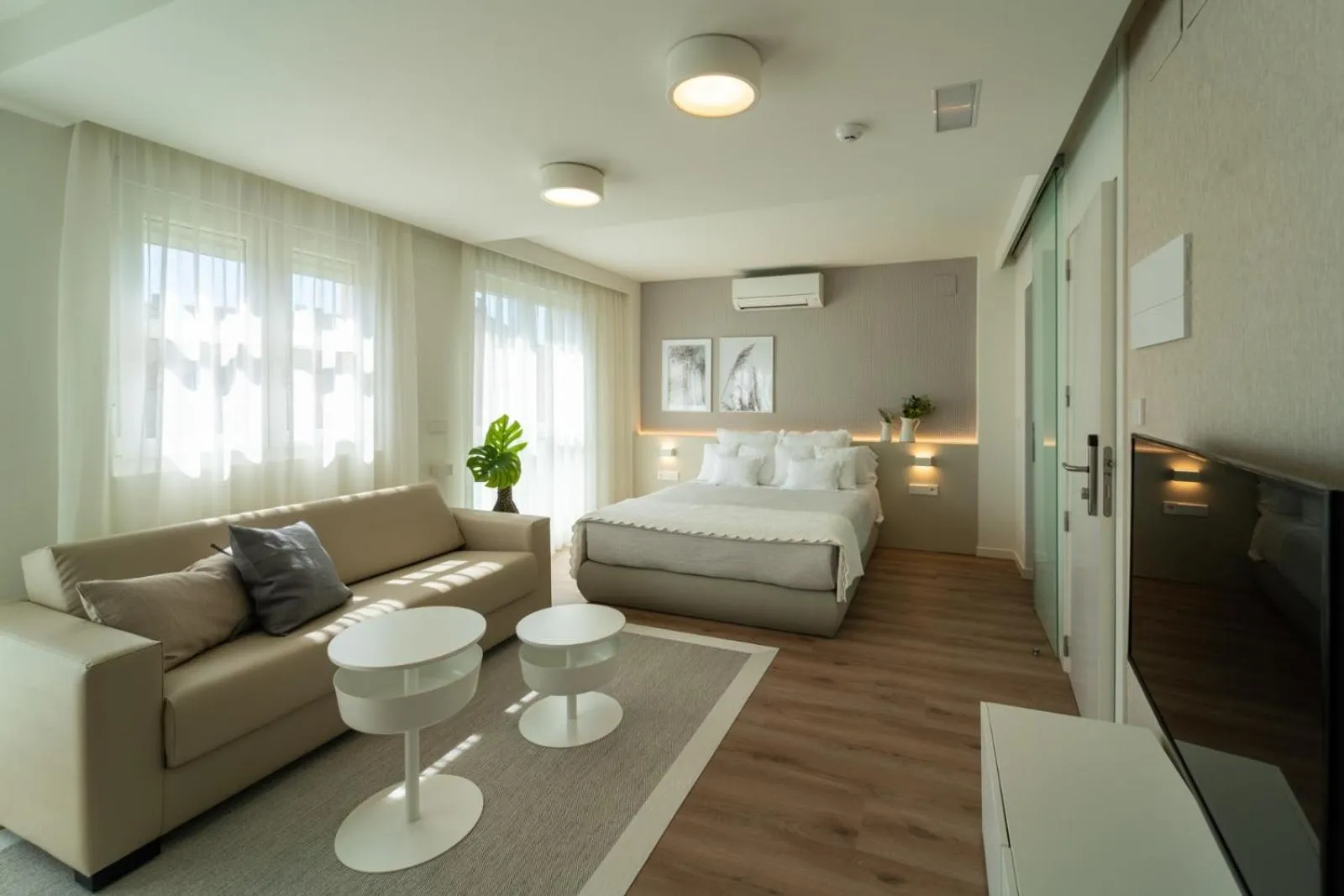 Bed in Hotel Rural Tierras del Cid