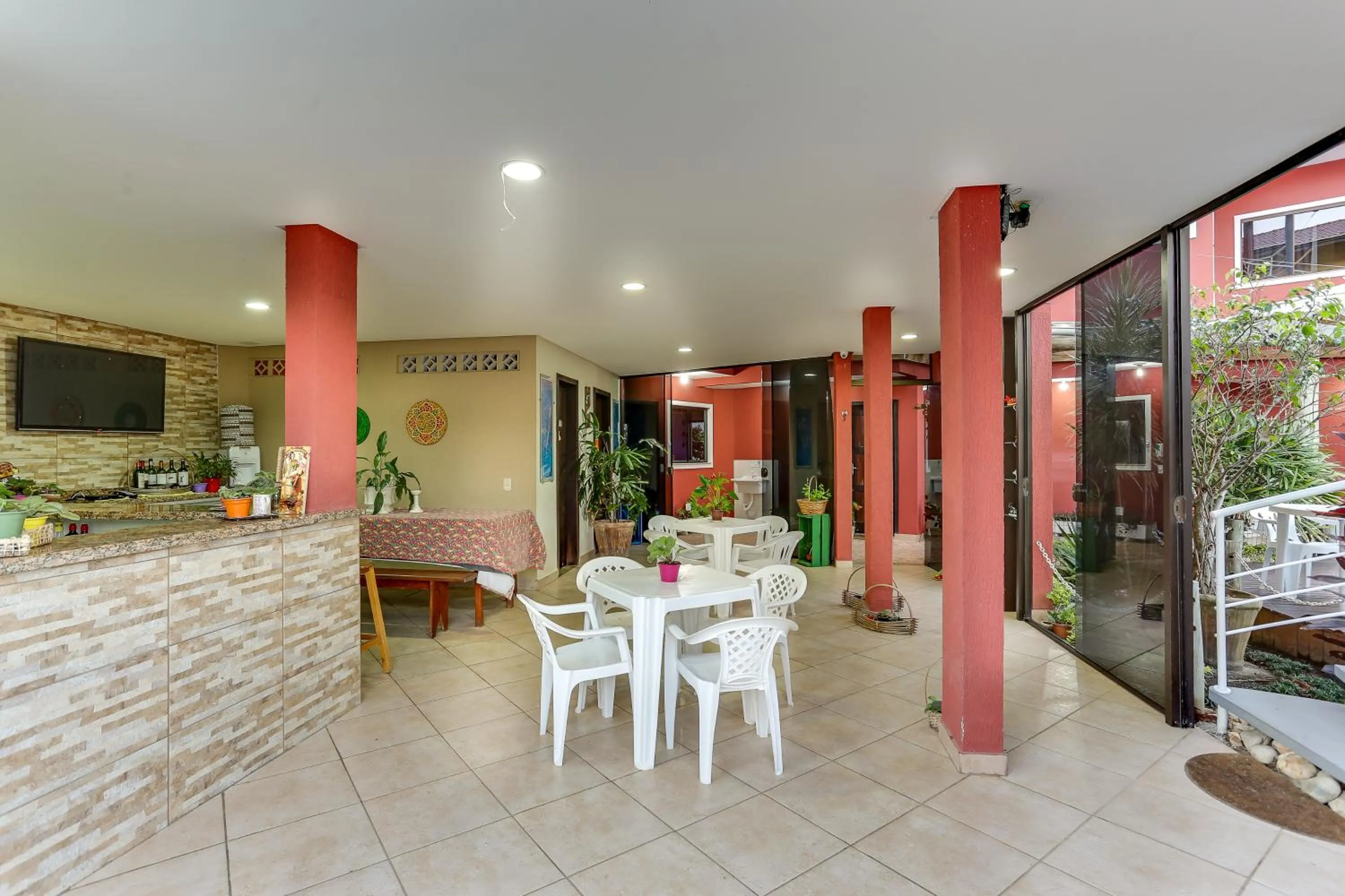 BBQ facilities in Pousada Praia dos Ingleses