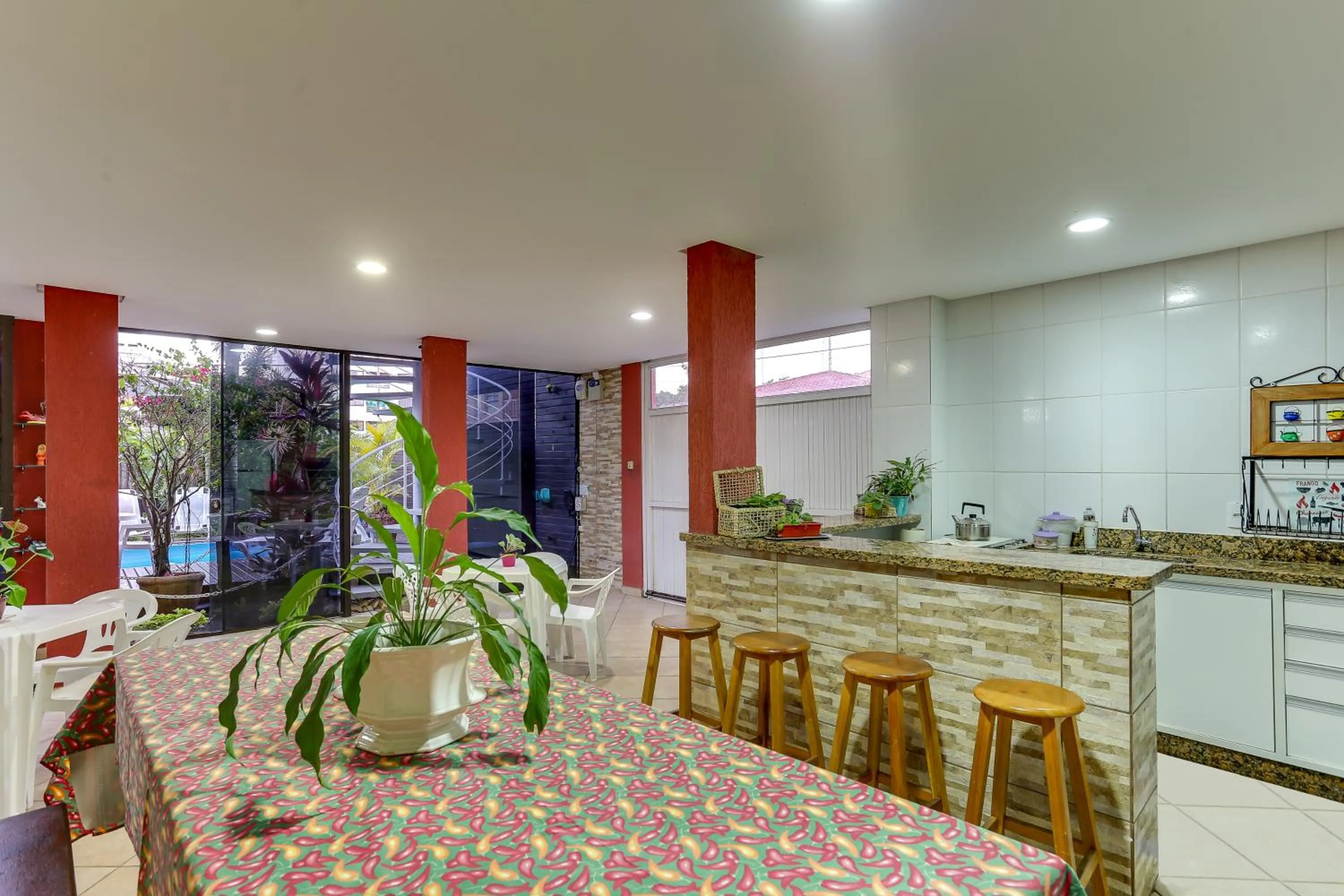 BBQ facilities in Pousada Praia dos Ingleses