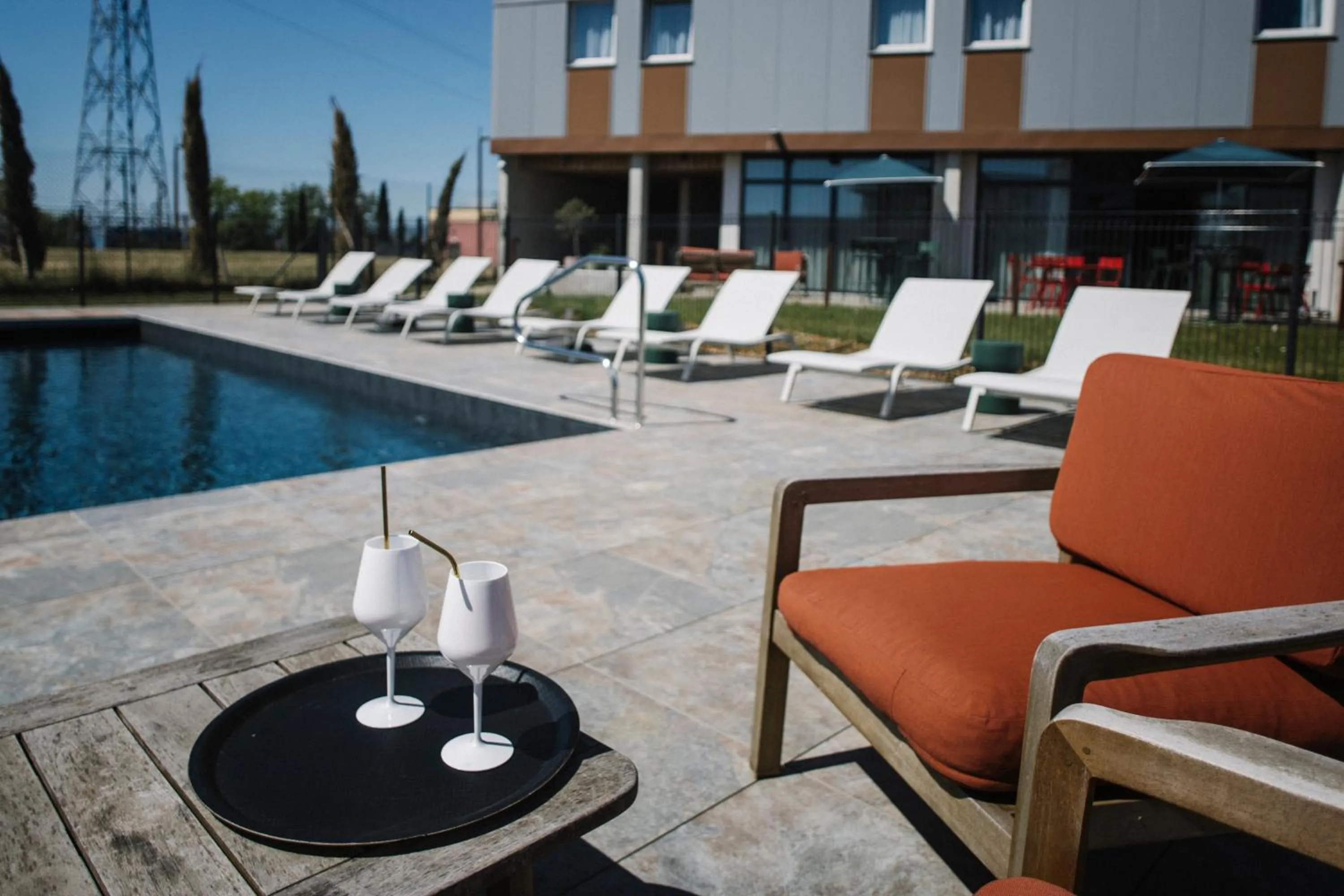 Swimming pool in Ibis Styles Dijon Nord Valmy