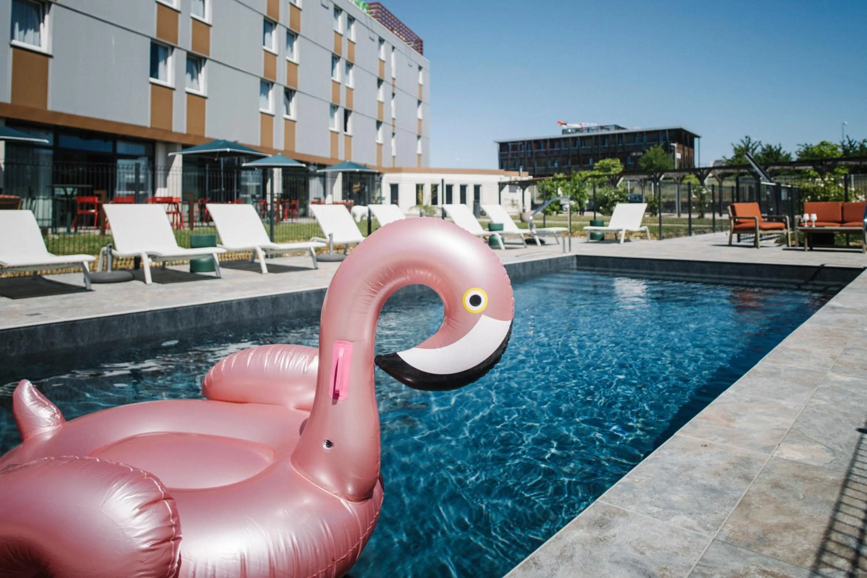 Swimming pool in Ibis Styles Dijon Nord Valmy