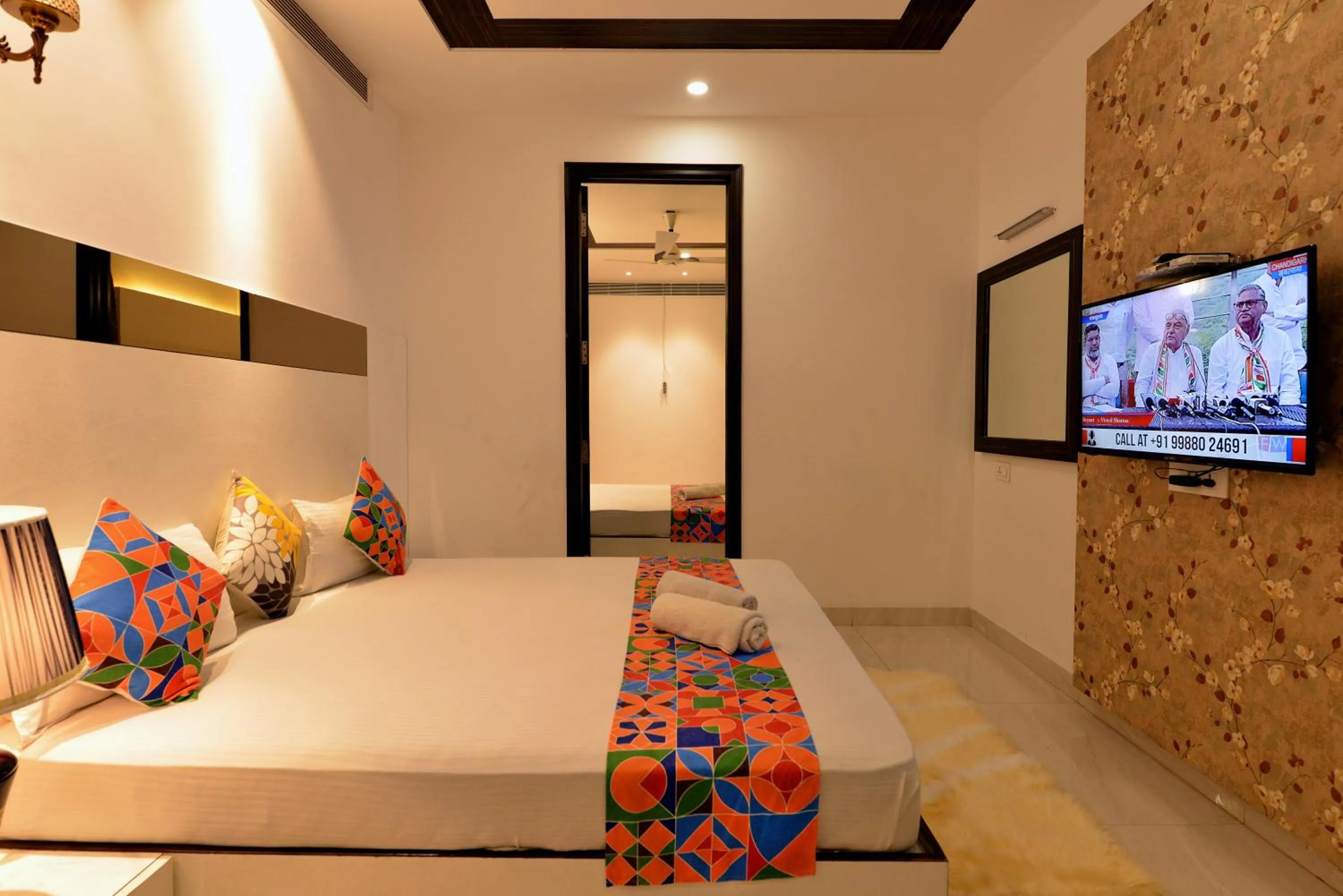 Bedroom, Bed in Hotel The Yellow