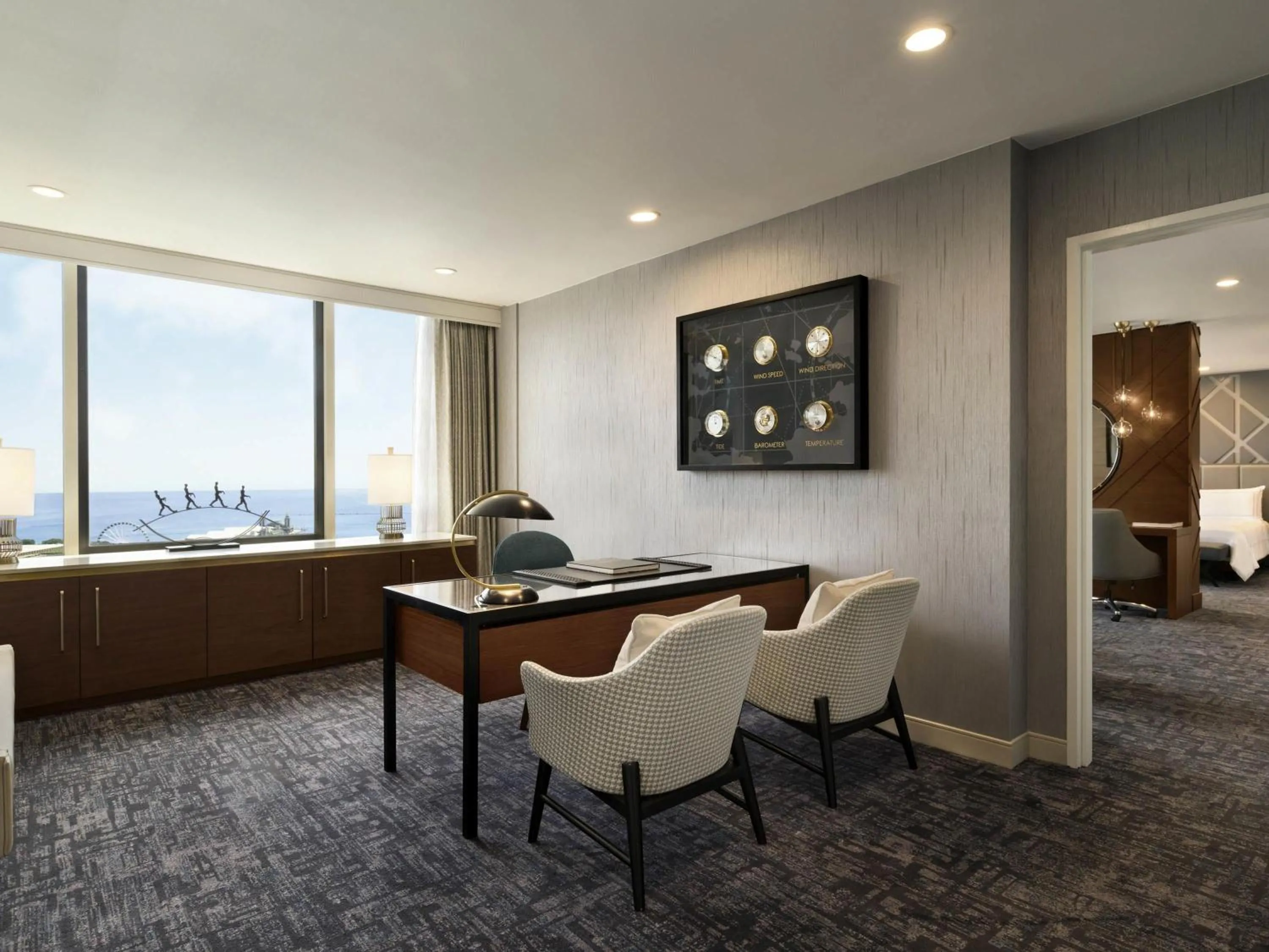 Bedroom in Swissotel Chicago