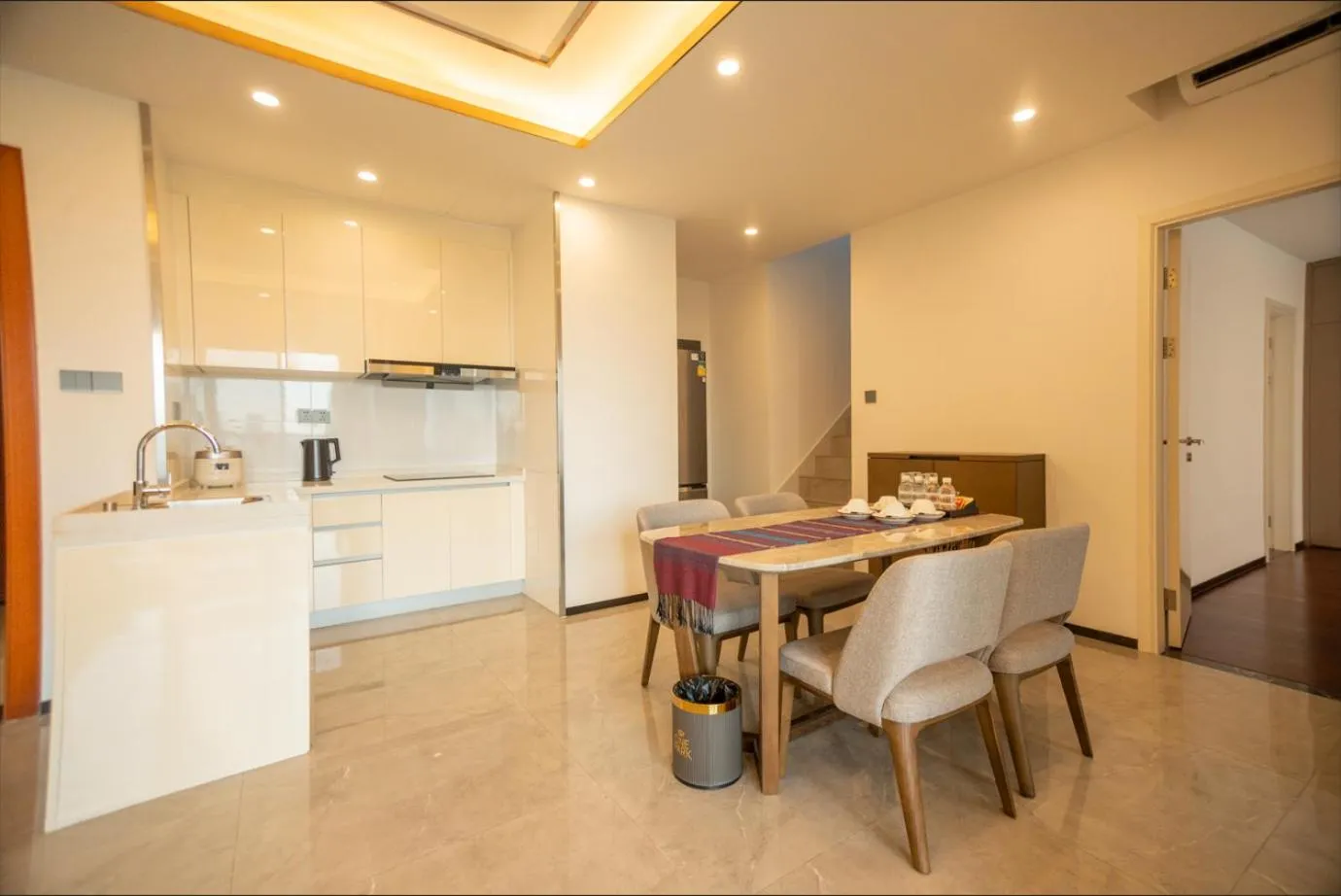 Kitchen or kitchenette in One Park Hotel & Residence