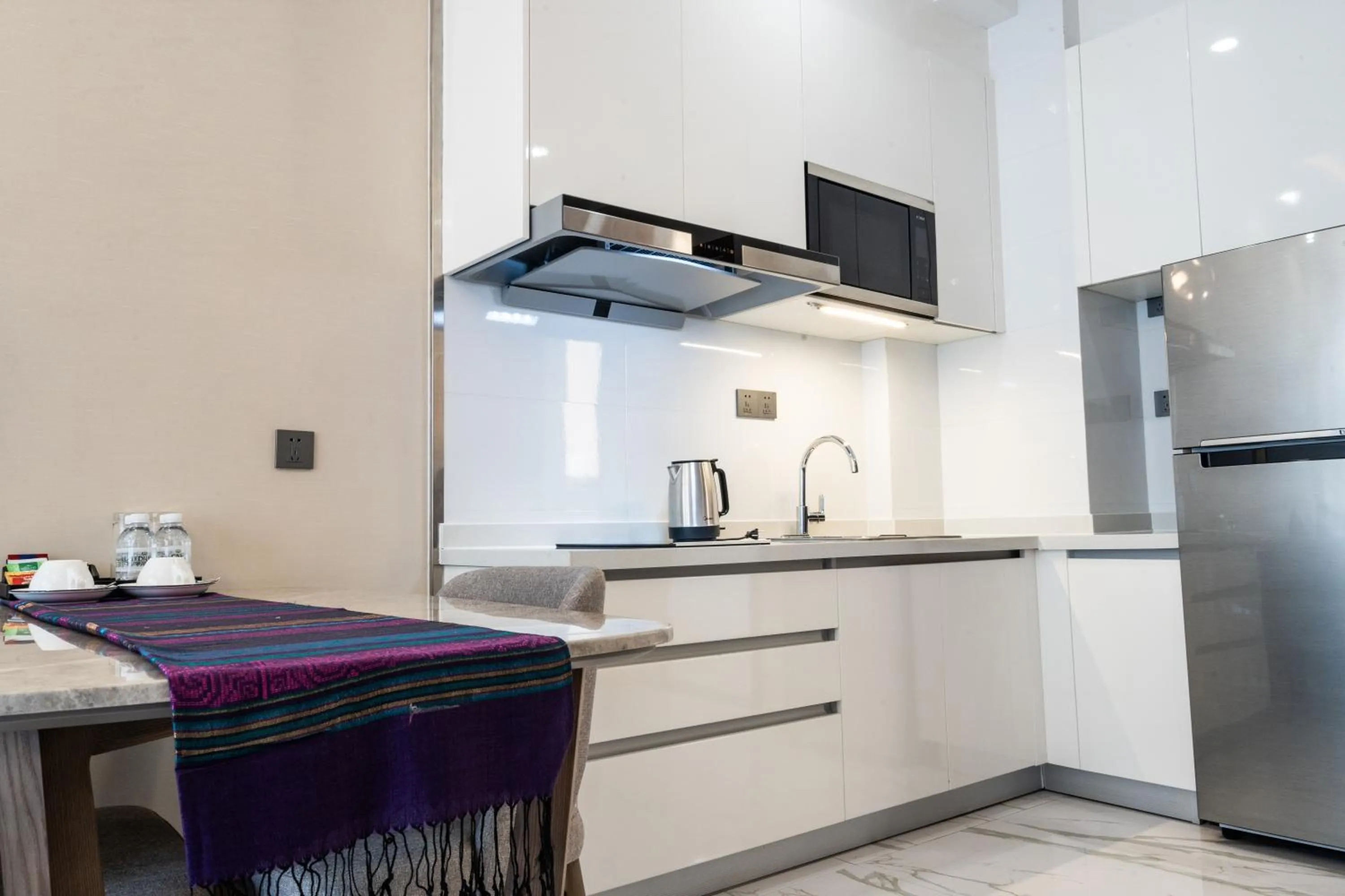 Kitchen or kitchenette in One Park Hotel & Residence