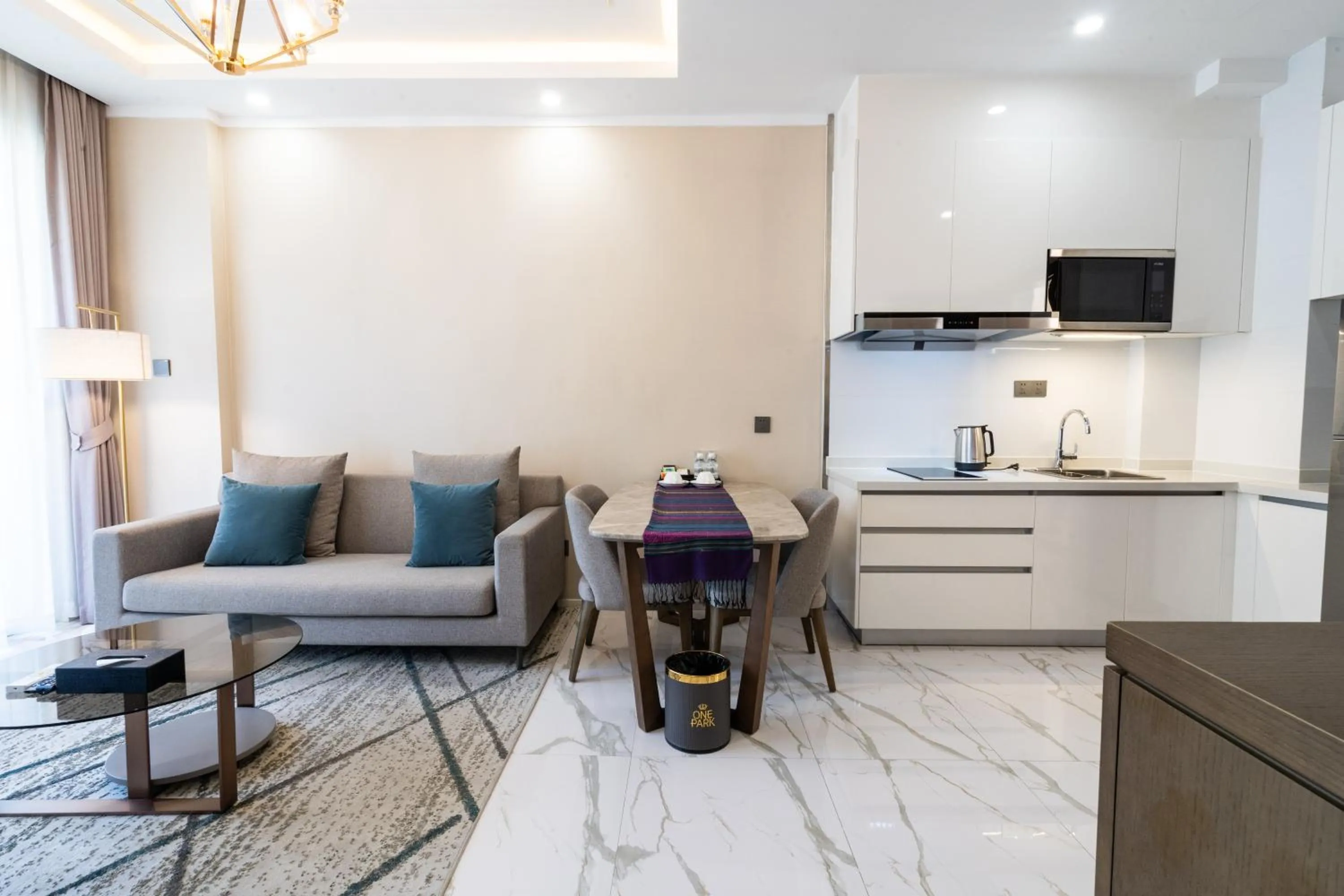 Kitchen or kitchenette in One Park Hotel & Residence