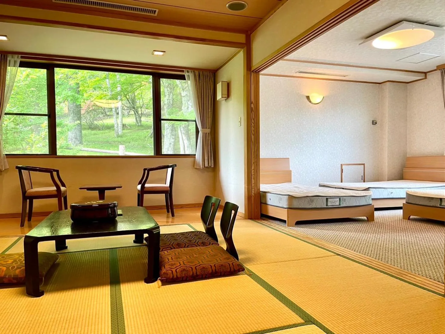 Photo of the whole room, Bed in Lake Side Nikko Hotel