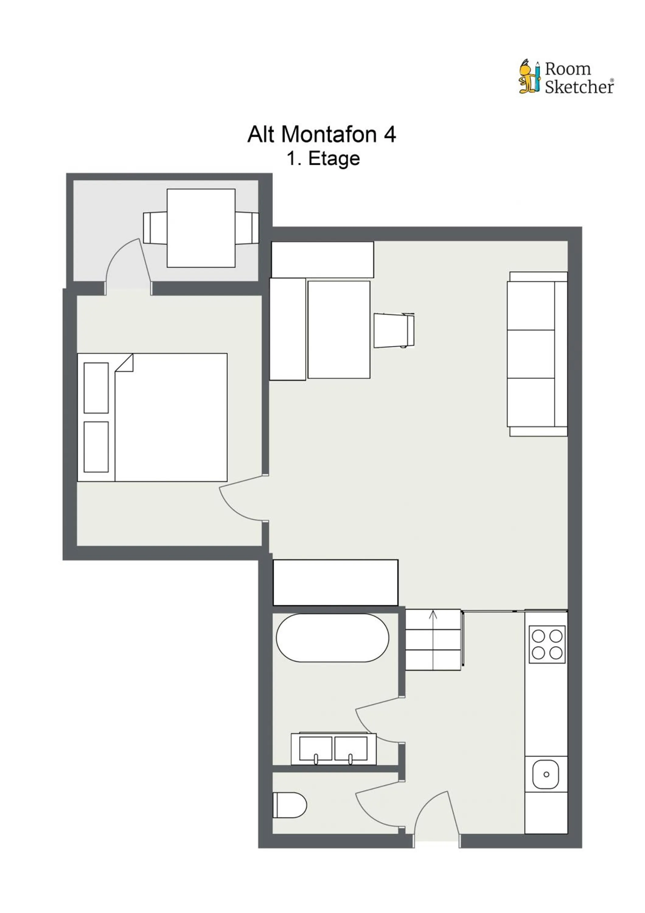 Floor plan in Alt Montafon Hotel Appartements by Pferd auf Wolke