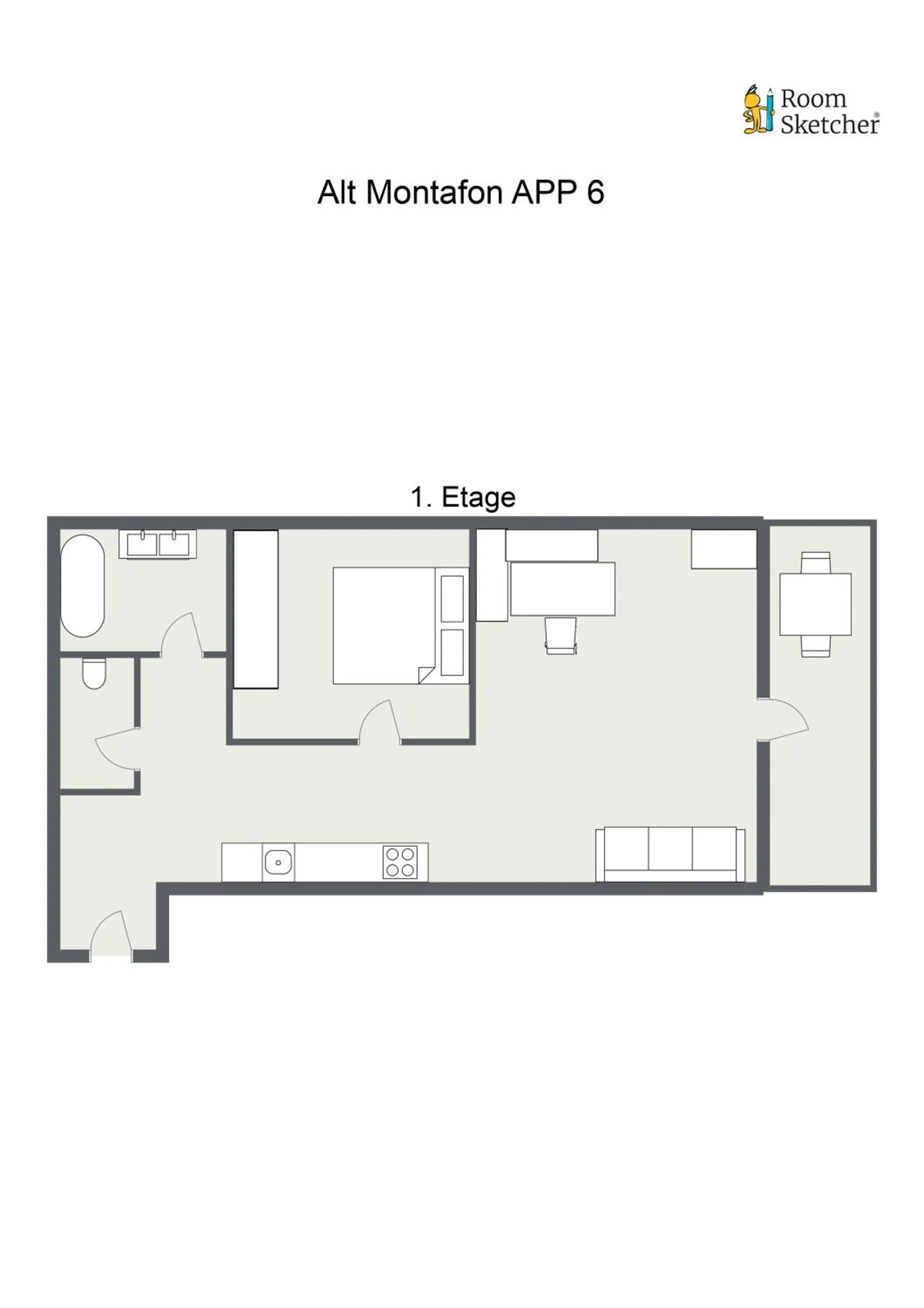Floor plan in Alt Montafon Hotel Appartements by Pferd auf Wolke