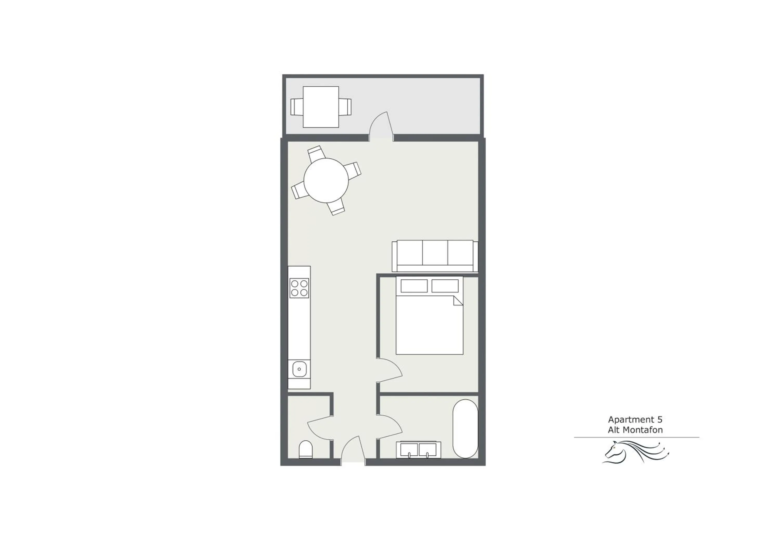Floor plan in Alt Montafon Hotel Appartements by Pferd auf Wolke