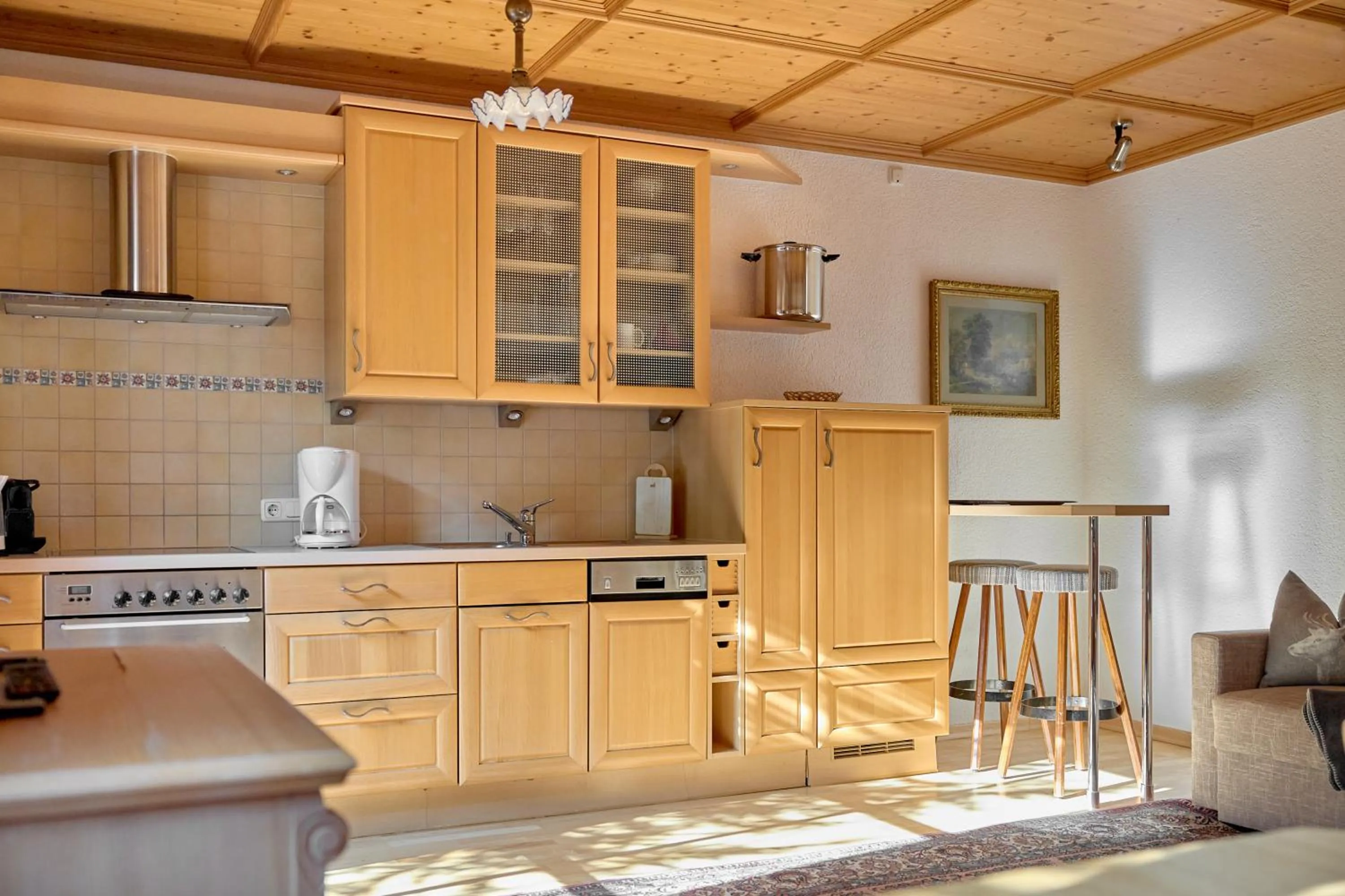 Kitchen or kitchenette in Alt Montafon Hotel Appartements by Pferd auf Wolke