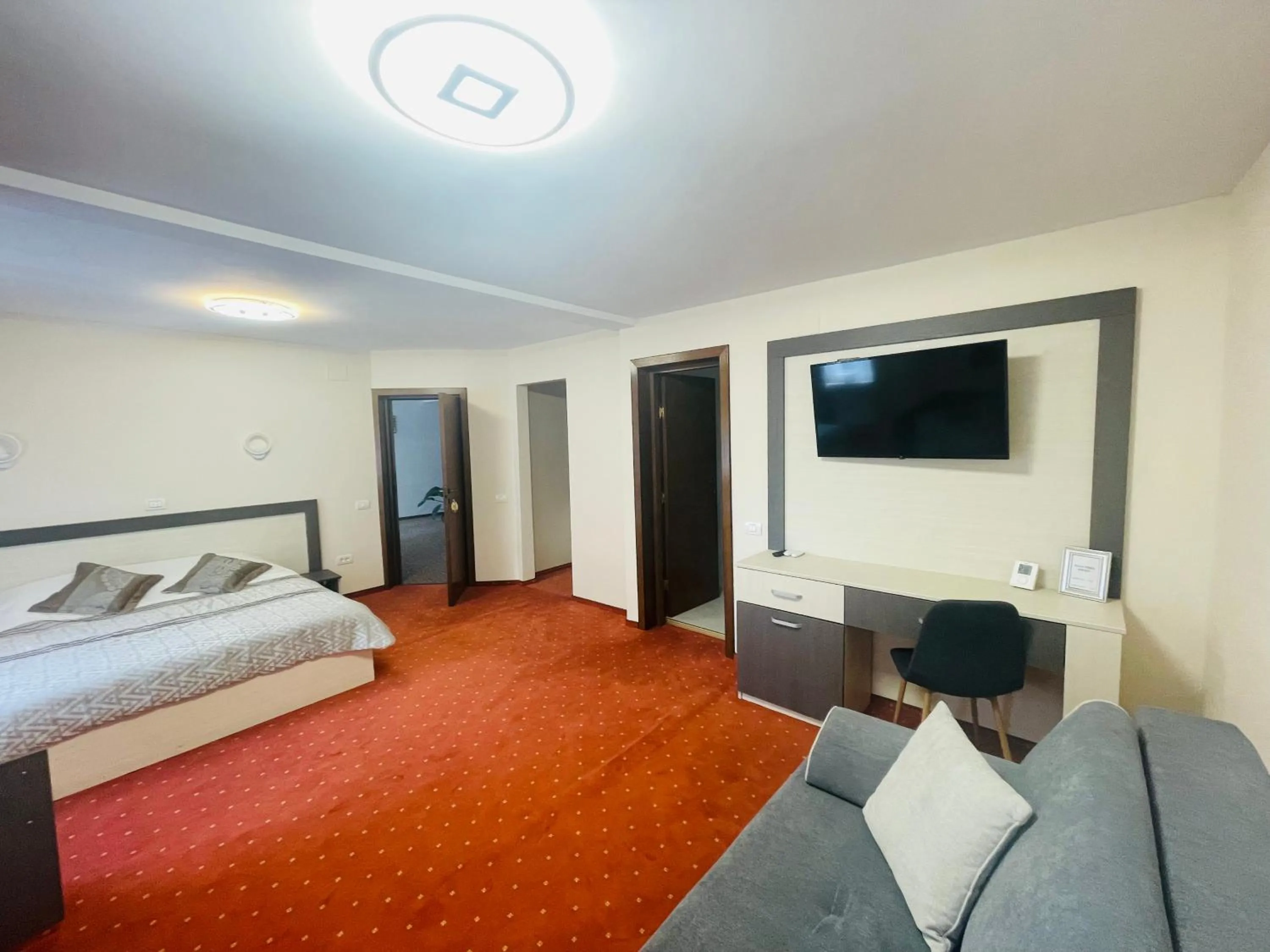 Bed in Pensiunea Sport